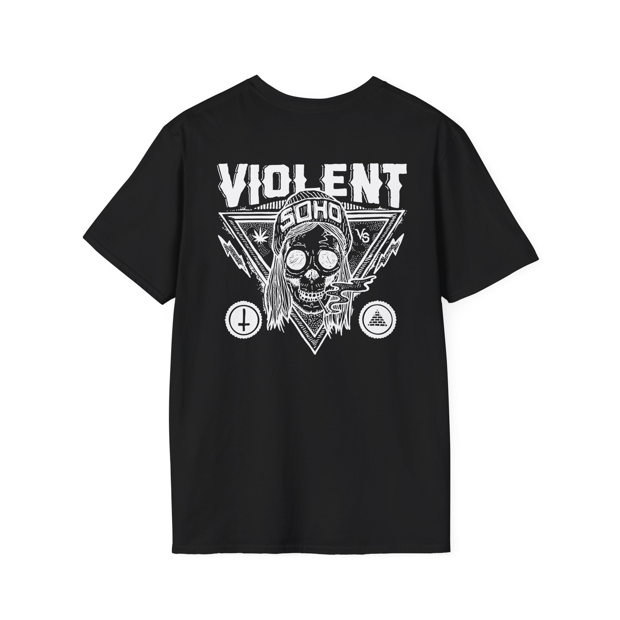 Violent Soho Blazin Skull Unisex Softstyle T-Shirt