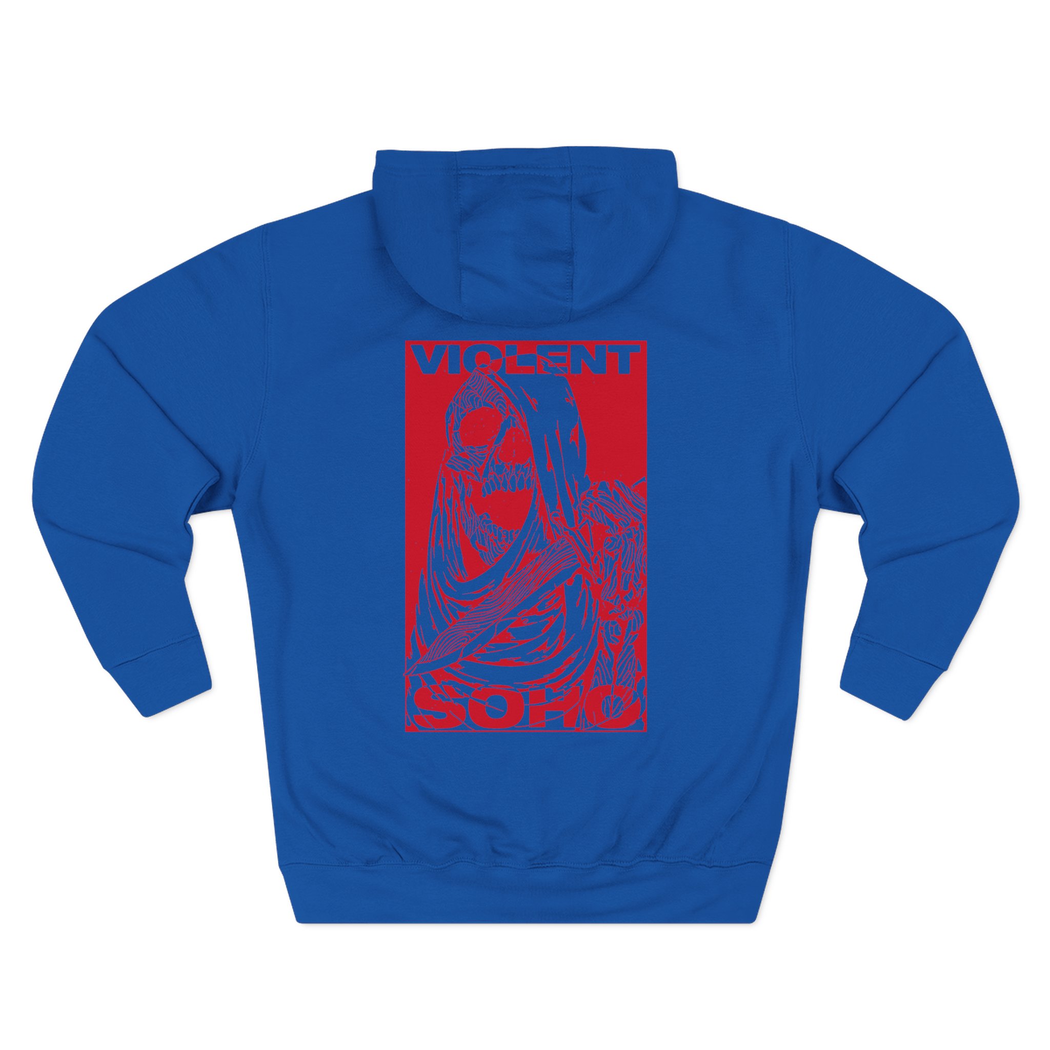 Violent Soho Skull Three-Panel Fleece Hoodie