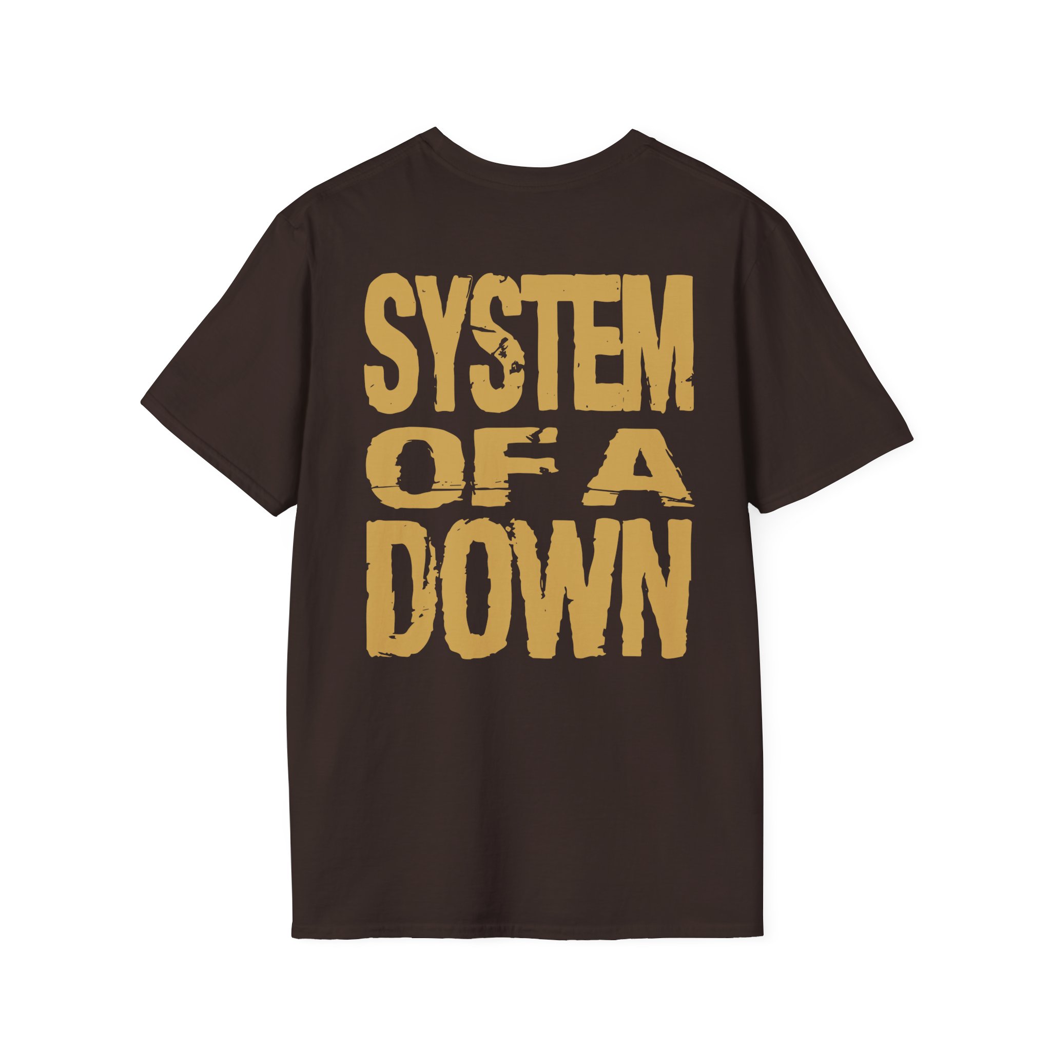 System of a Down Gold Hand Unisex Softstyle T-Shirt