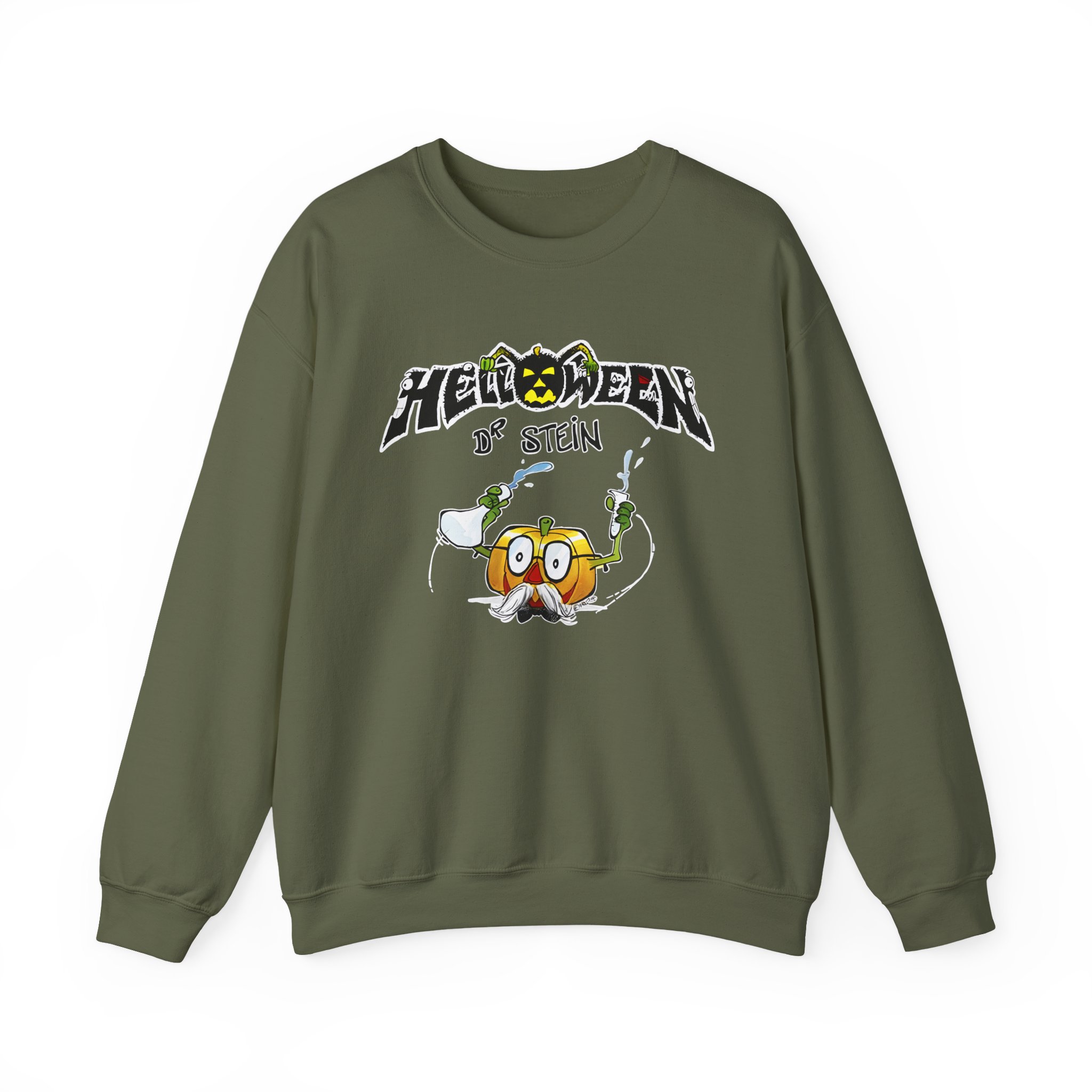 Helloween Dr. Stein Zipper Unisex Heavy Blendâ„¢ Crewneck Sweatshirt