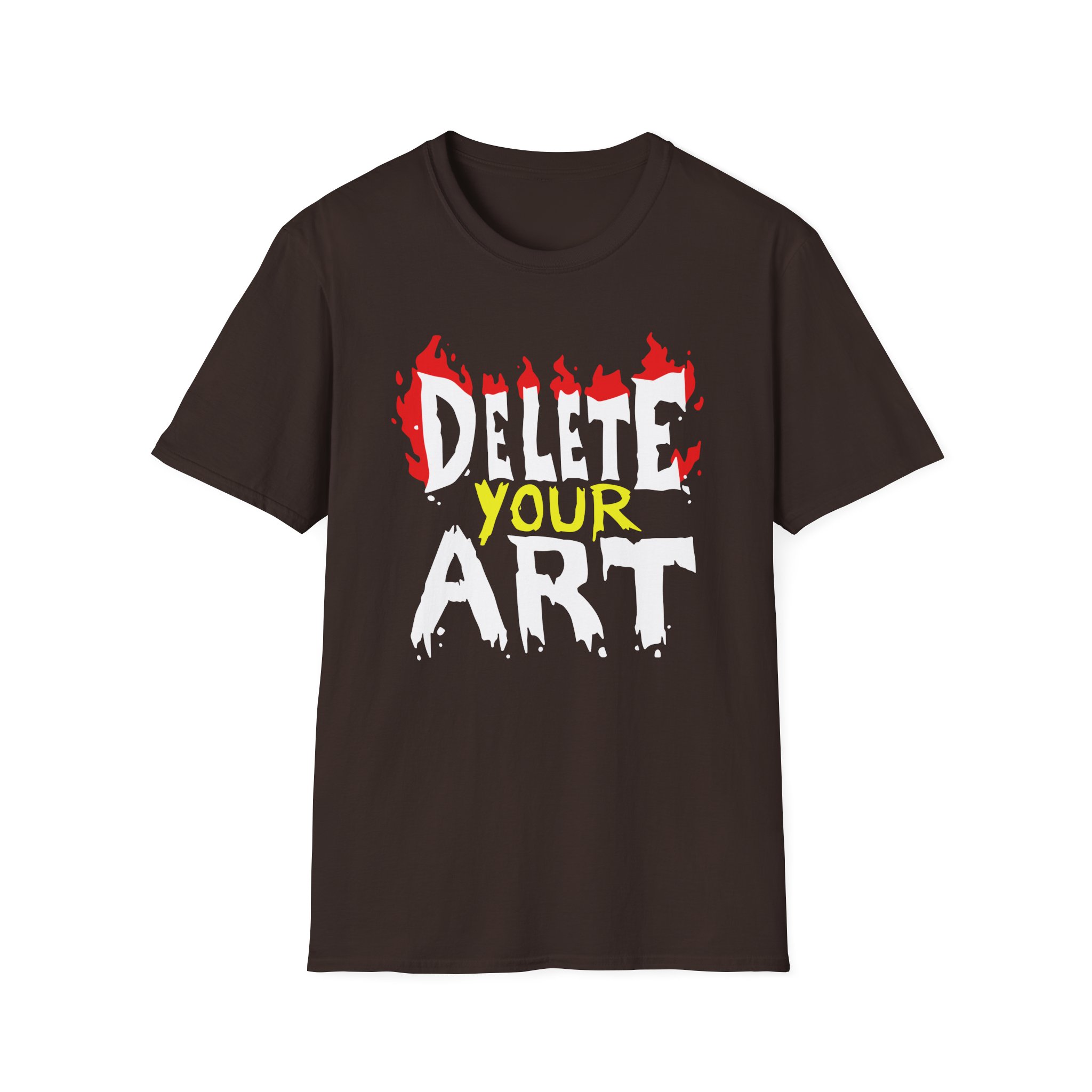 Drawfee Delete Your Art Unisex Softstyle T-Shirt