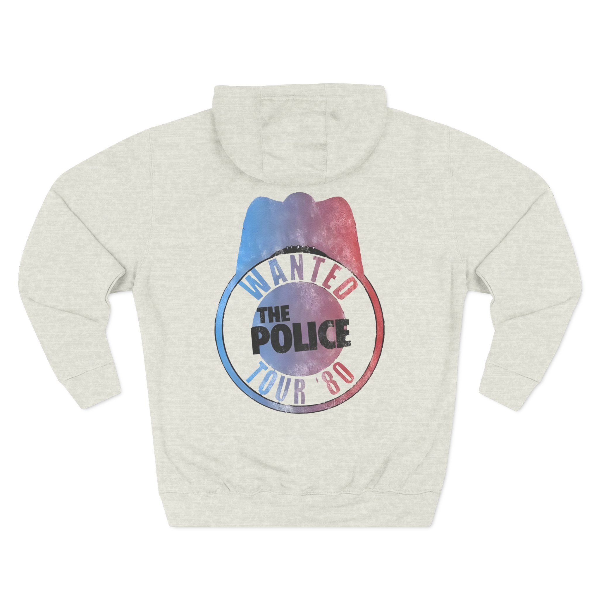The Police Outlandos Bootleg 1980 Ragla Three-Panel Fleece Hoodie