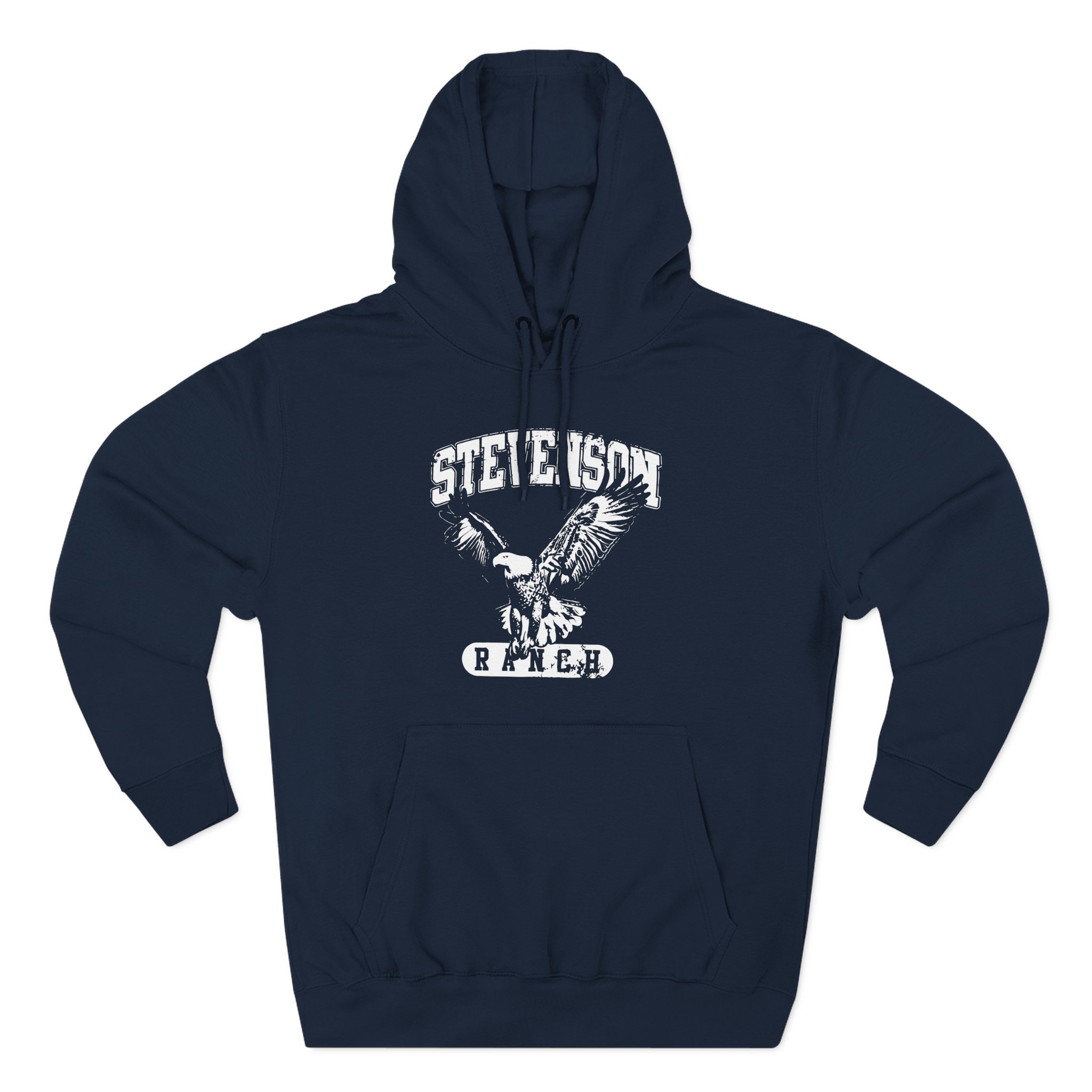 Mike Stud Allegiance Crop Three-Panel Fleece Hoodie