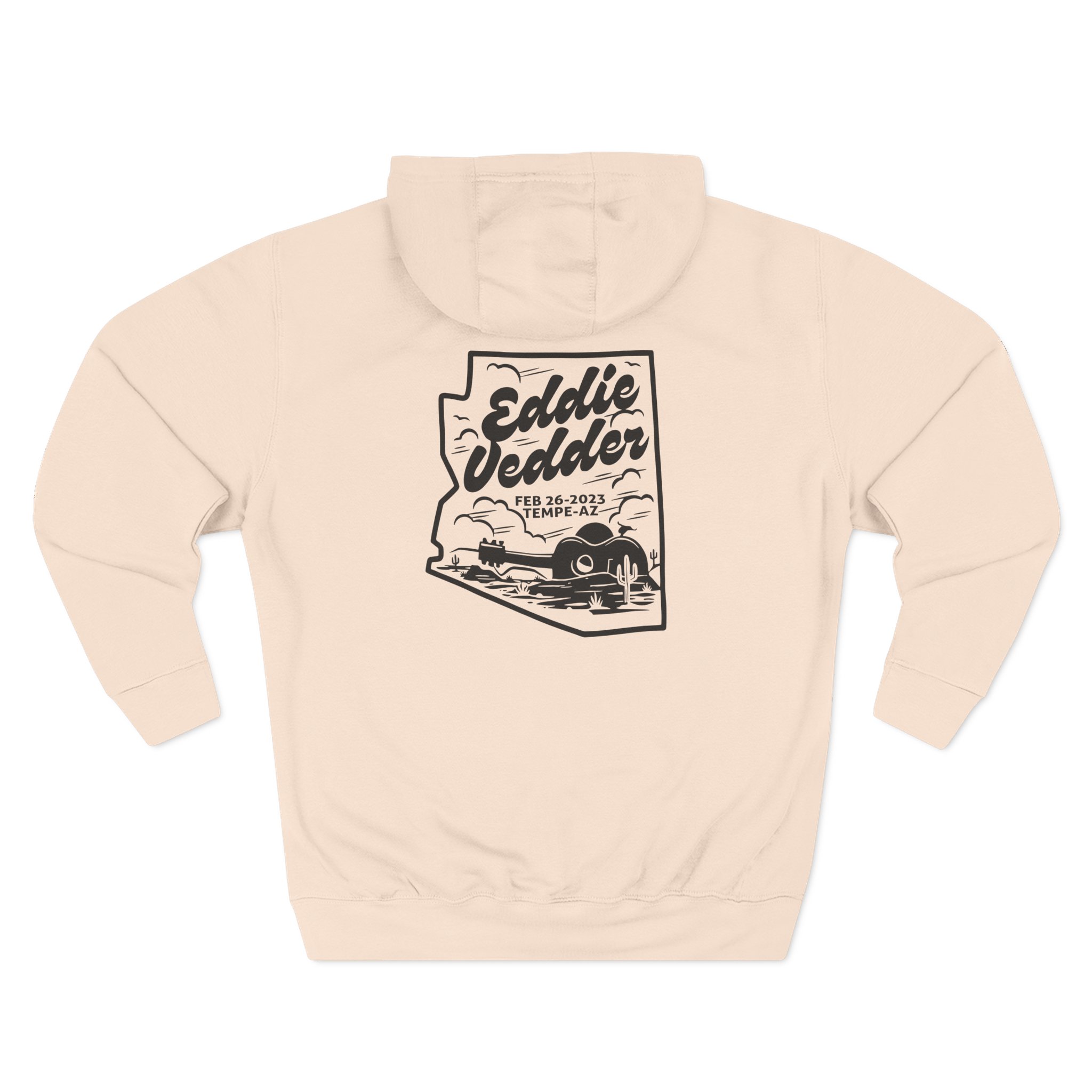 Eddie Vedder AZ Map Three-Panel Fleece Hoodie