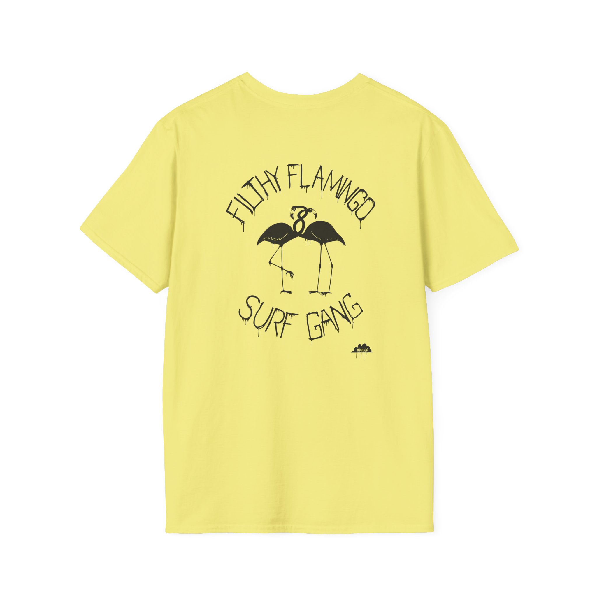 Surf Gang Filthy Flamingo Unisex Softstyle T-Shirt