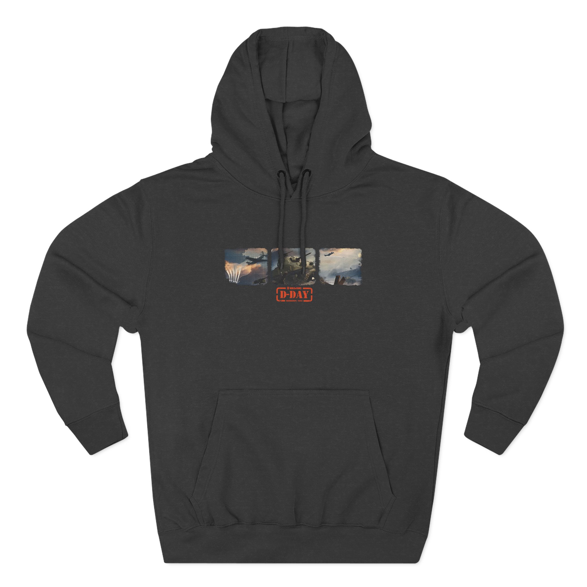 World of Tank Wot D-day Three-Panel Fleece Hoodie