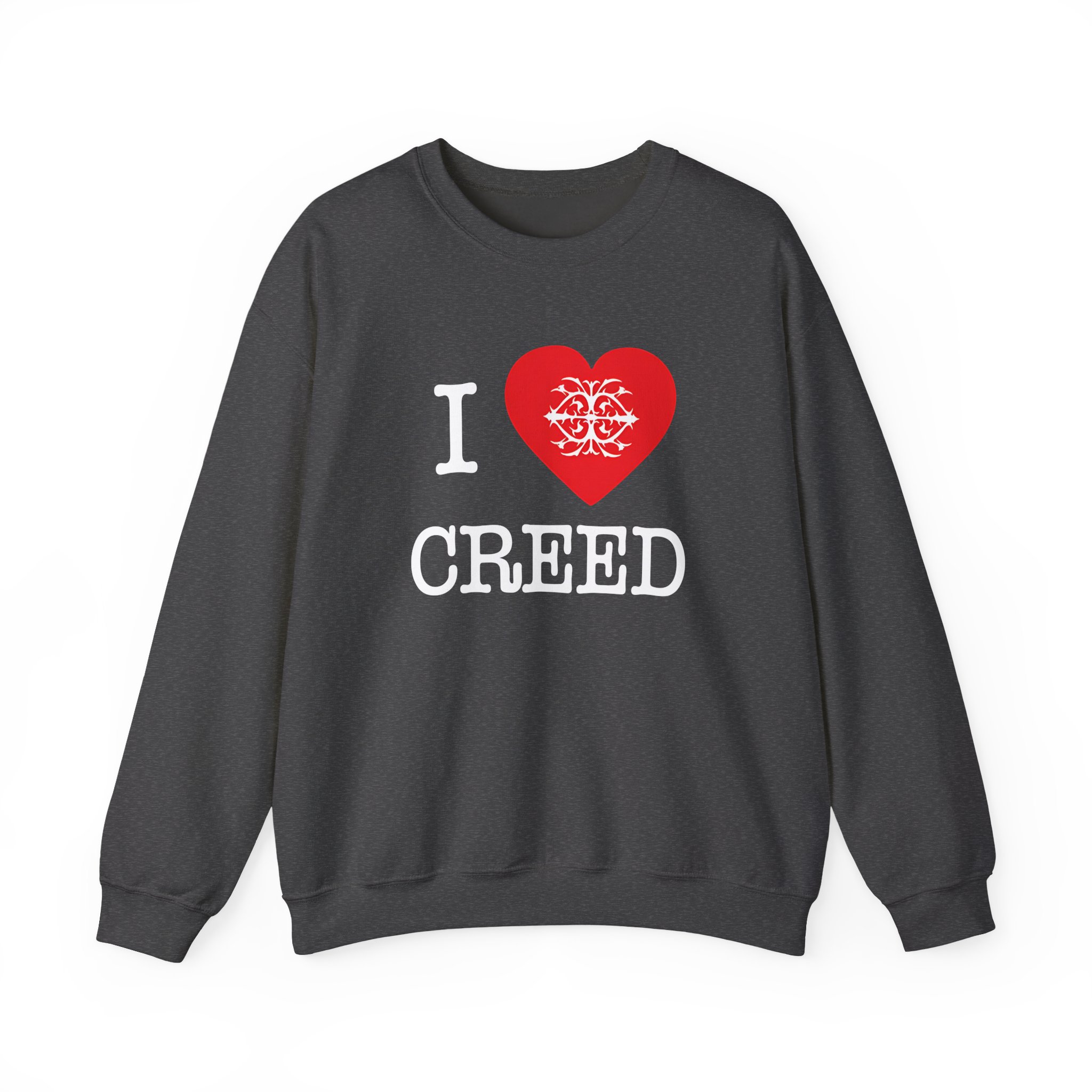 Creed, I Heart Creed Unisex Heavy Blendâ„¢ Crewneck Sweatshirt