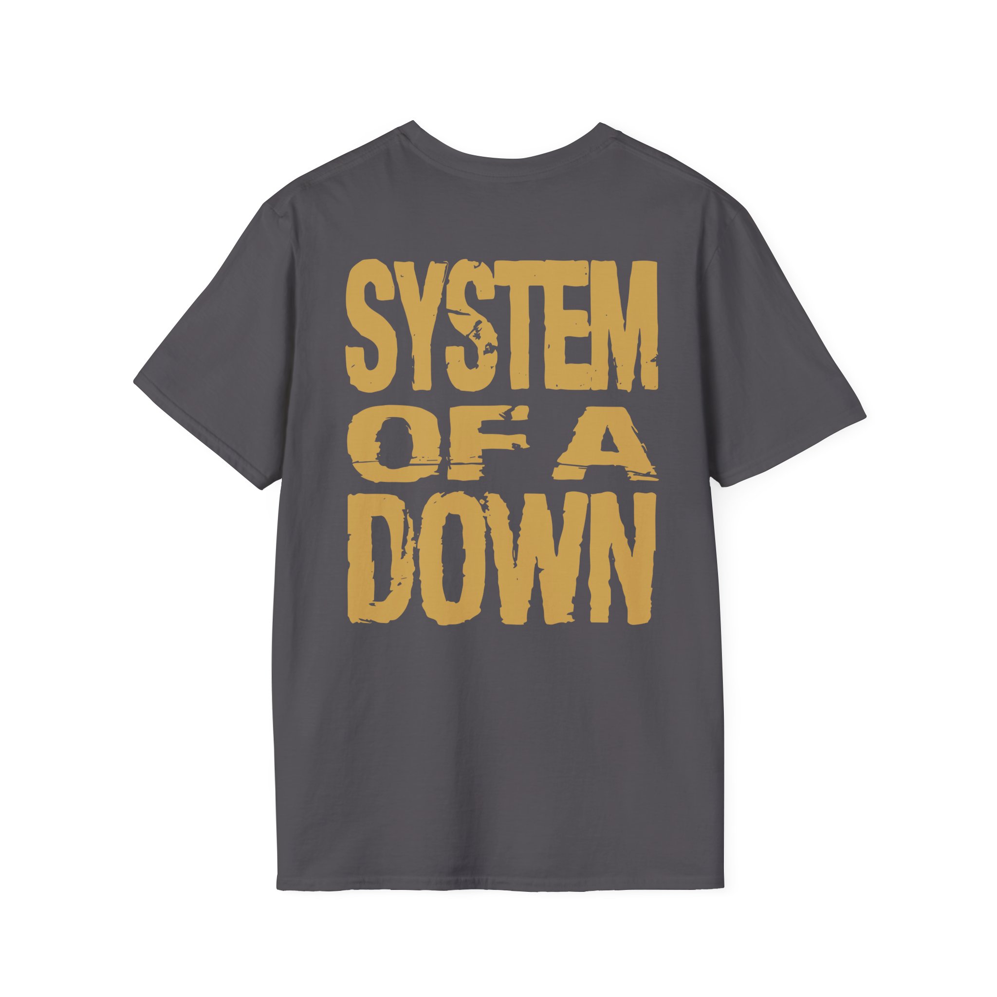 System of a Down Gold Hand Unisex Softstyle T-Shirt