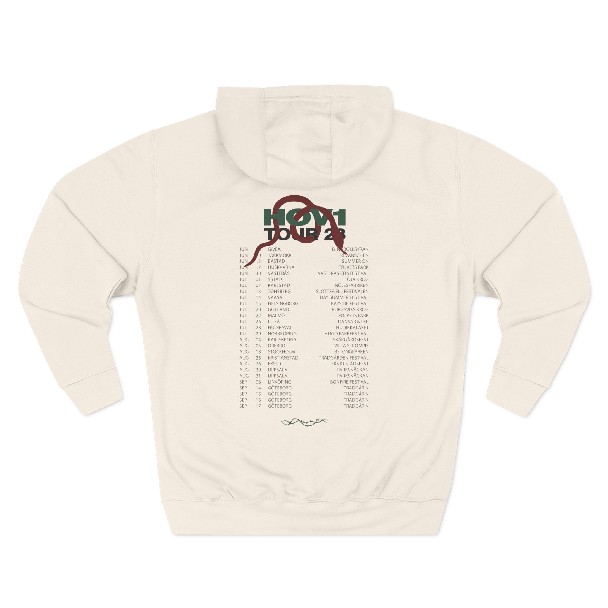 Hov1 Tour 2025 Three-Panel Fleece Hoodie