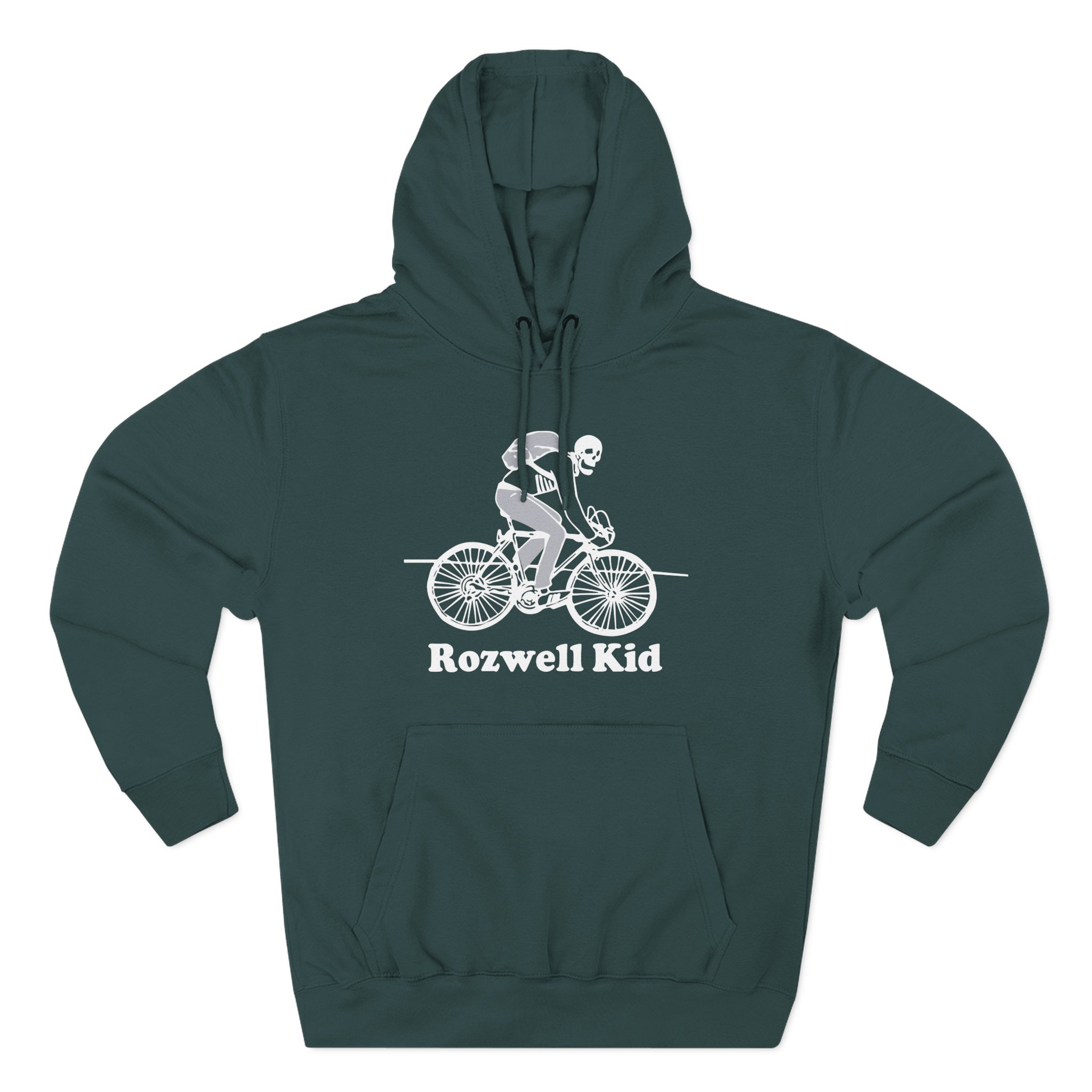 Rozwell Kid Bicycle Skeleton Three-Panel Fleece Hoodie