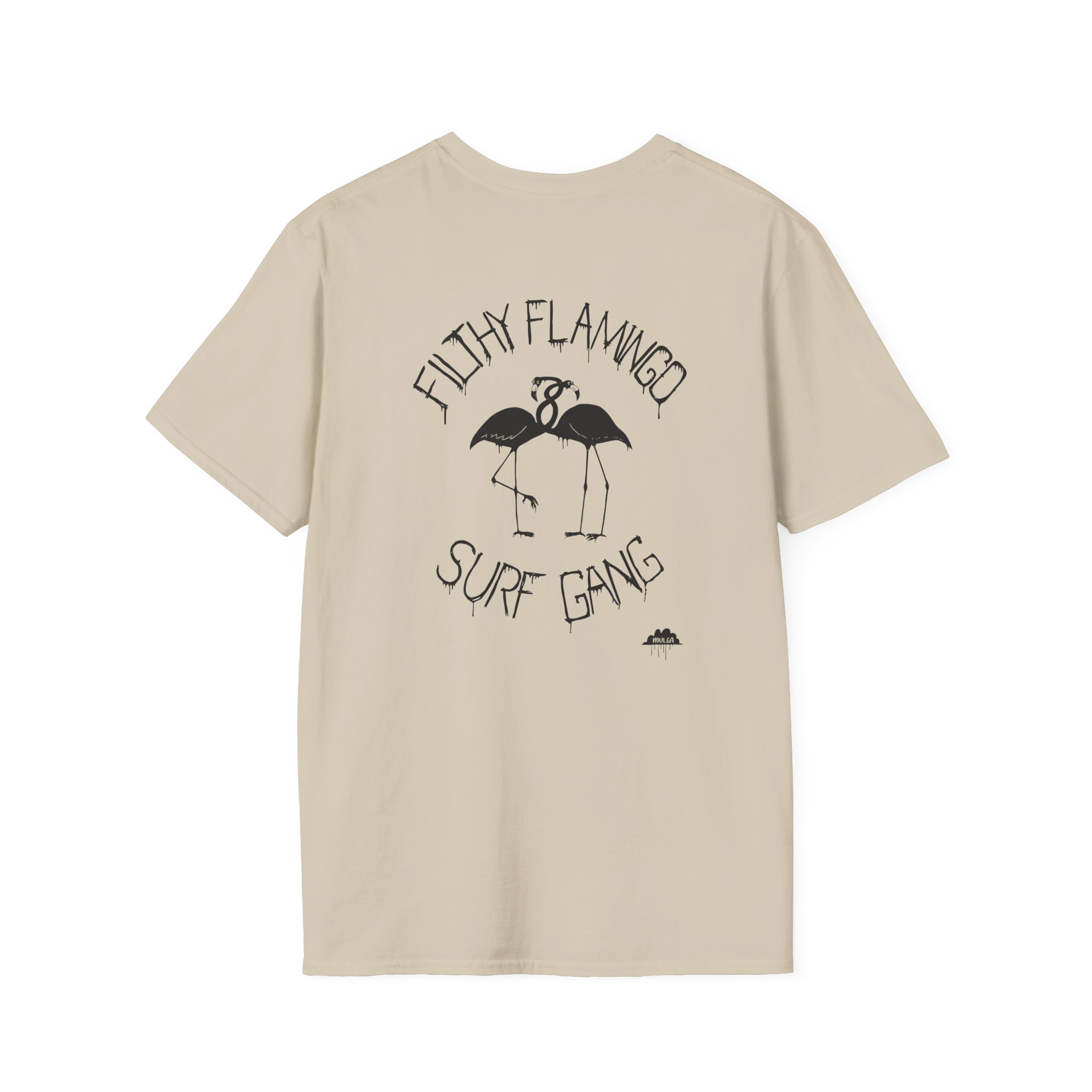 Surf Gang Filthy Flamingo Unisex Softstyle T-Shirt