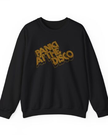 Panic at the Disco 3-d Gold Logo Unisex Heavy Blend™ Crewneck Sweatshirt