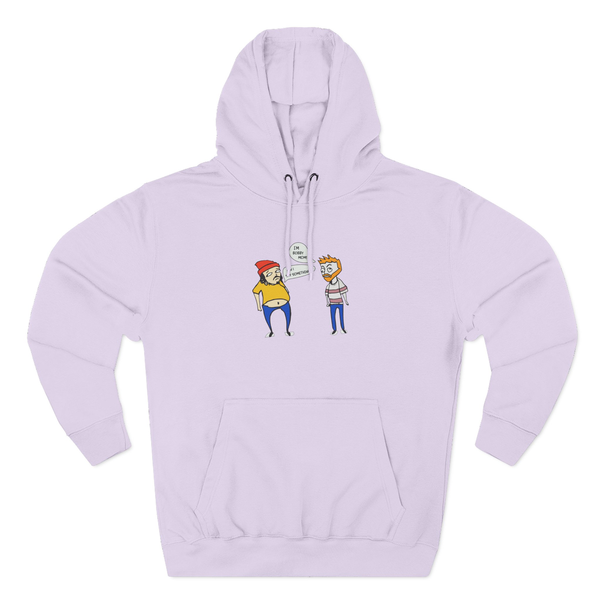Bad Friends Embroidered Three-Panel Fleece Hoodie
