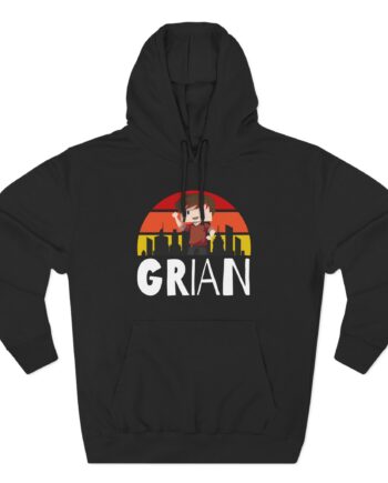 Grian Three-Panel Fleece Hoodie