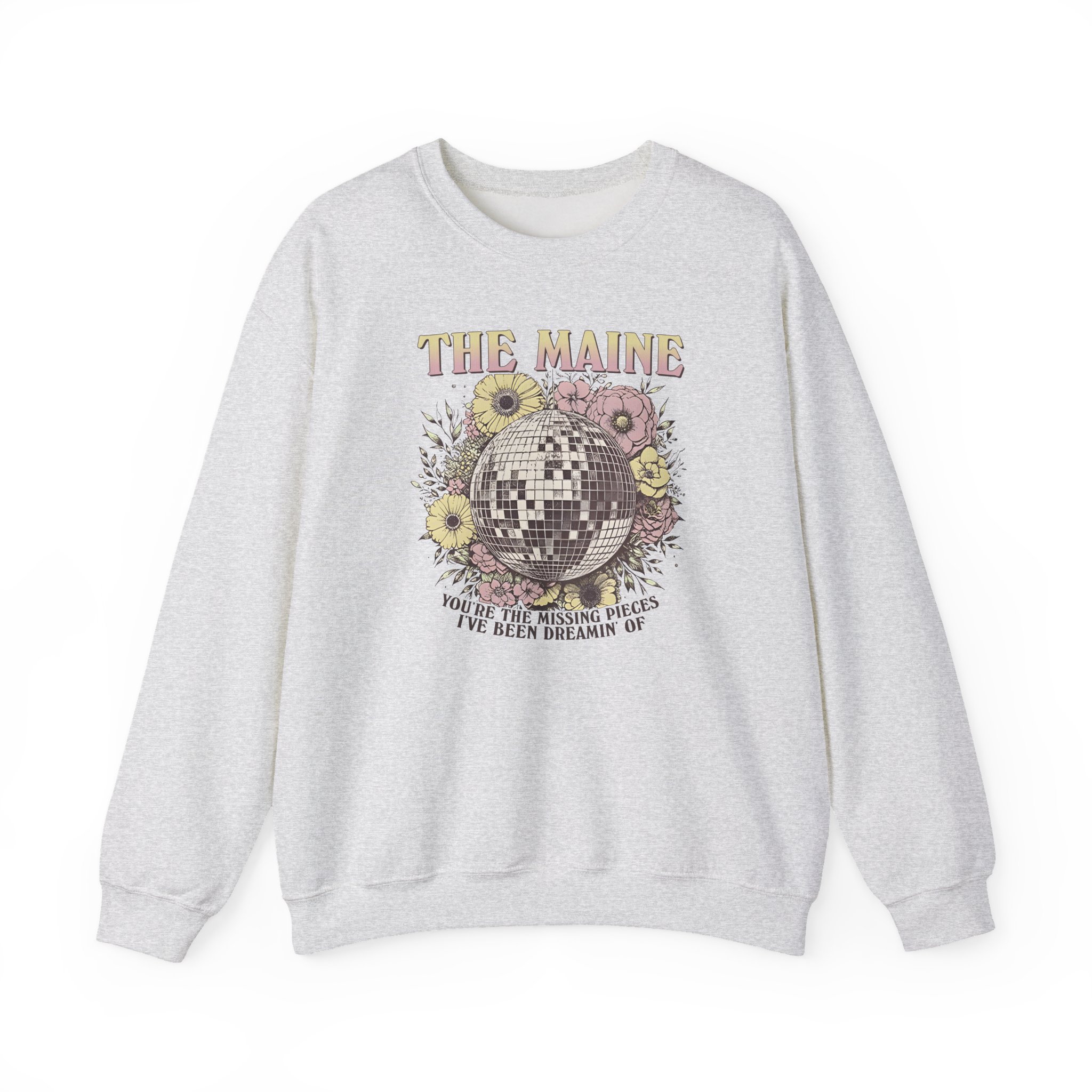The Maine Floral Disco Unisex Heavy Blend Crewneck Sweatshirt