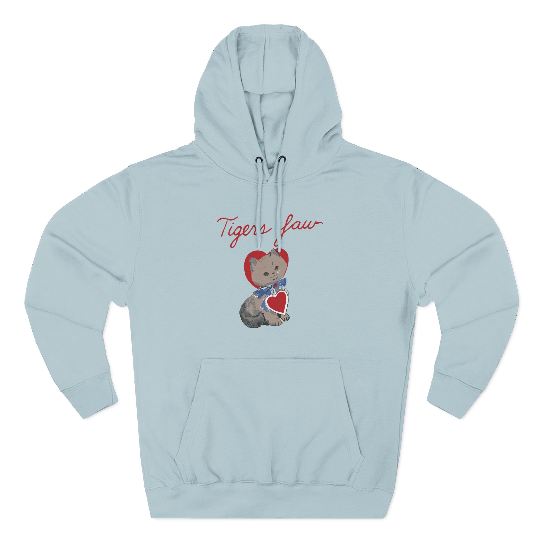 Tigers Jaw kitty baby Three-Panel Fleece Hoodie