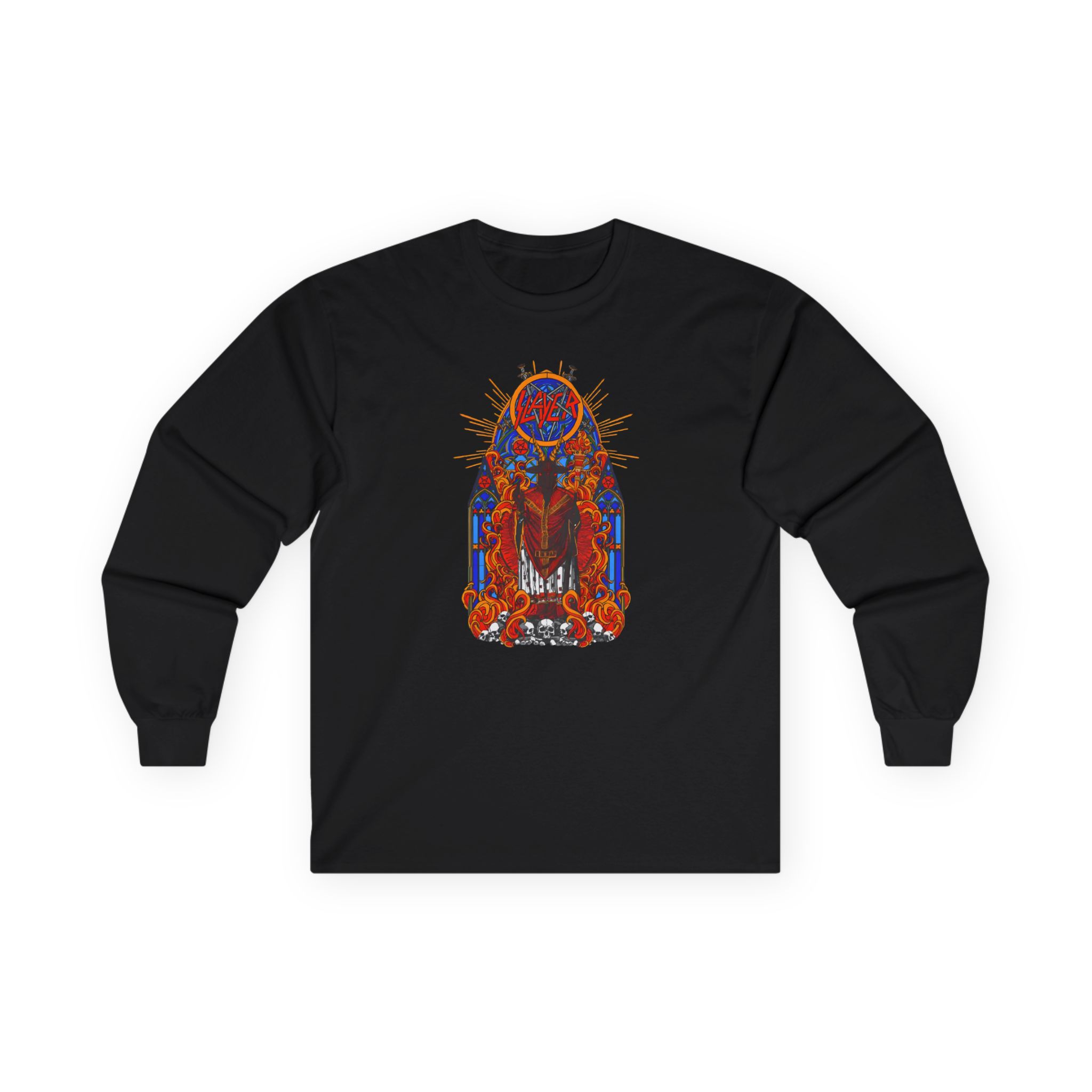 Slayer Goatgod Stained Glass Unisex Ultra Cotton Long Sleeve Tee