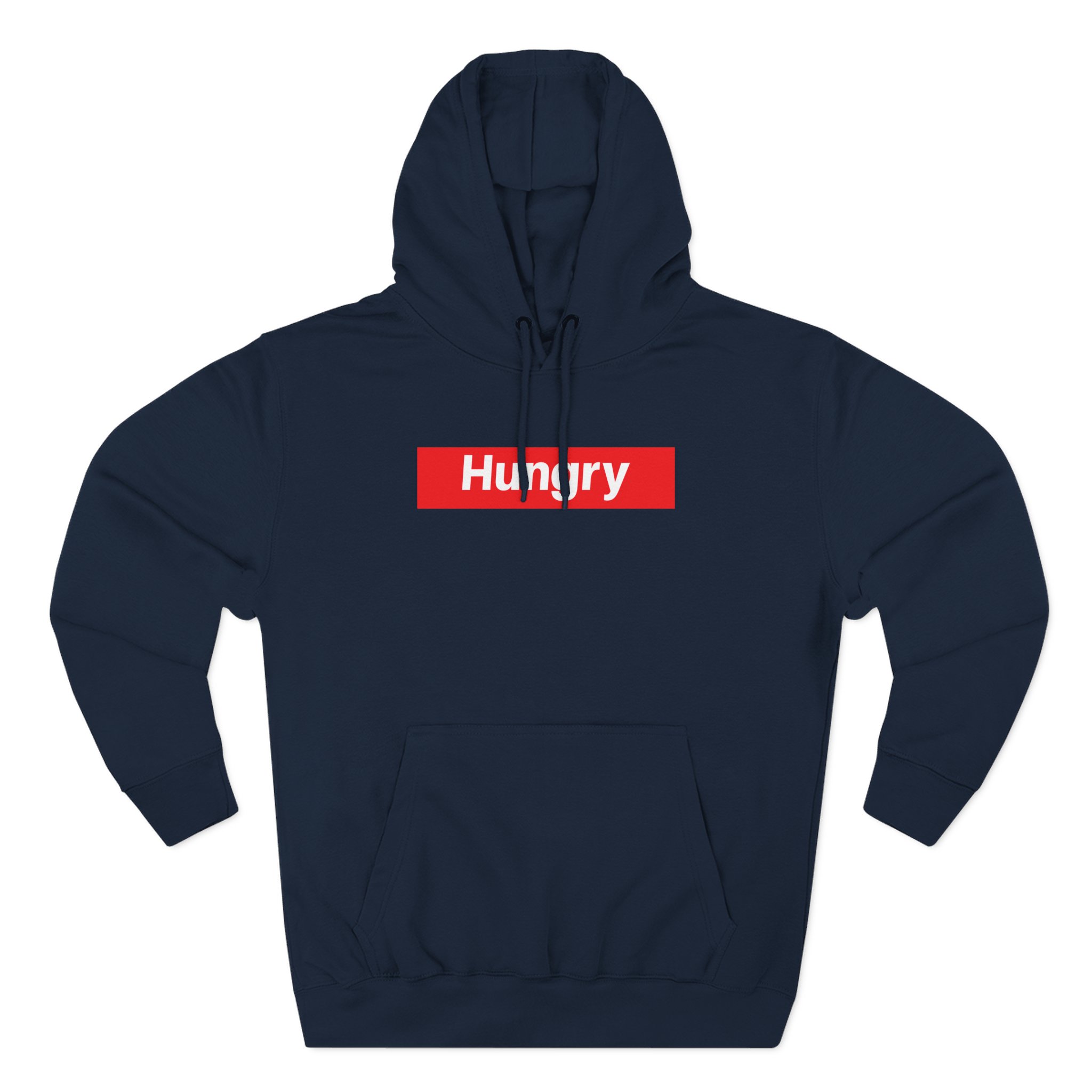Hungry Box Logo Three-Panel Fleece Hoodie