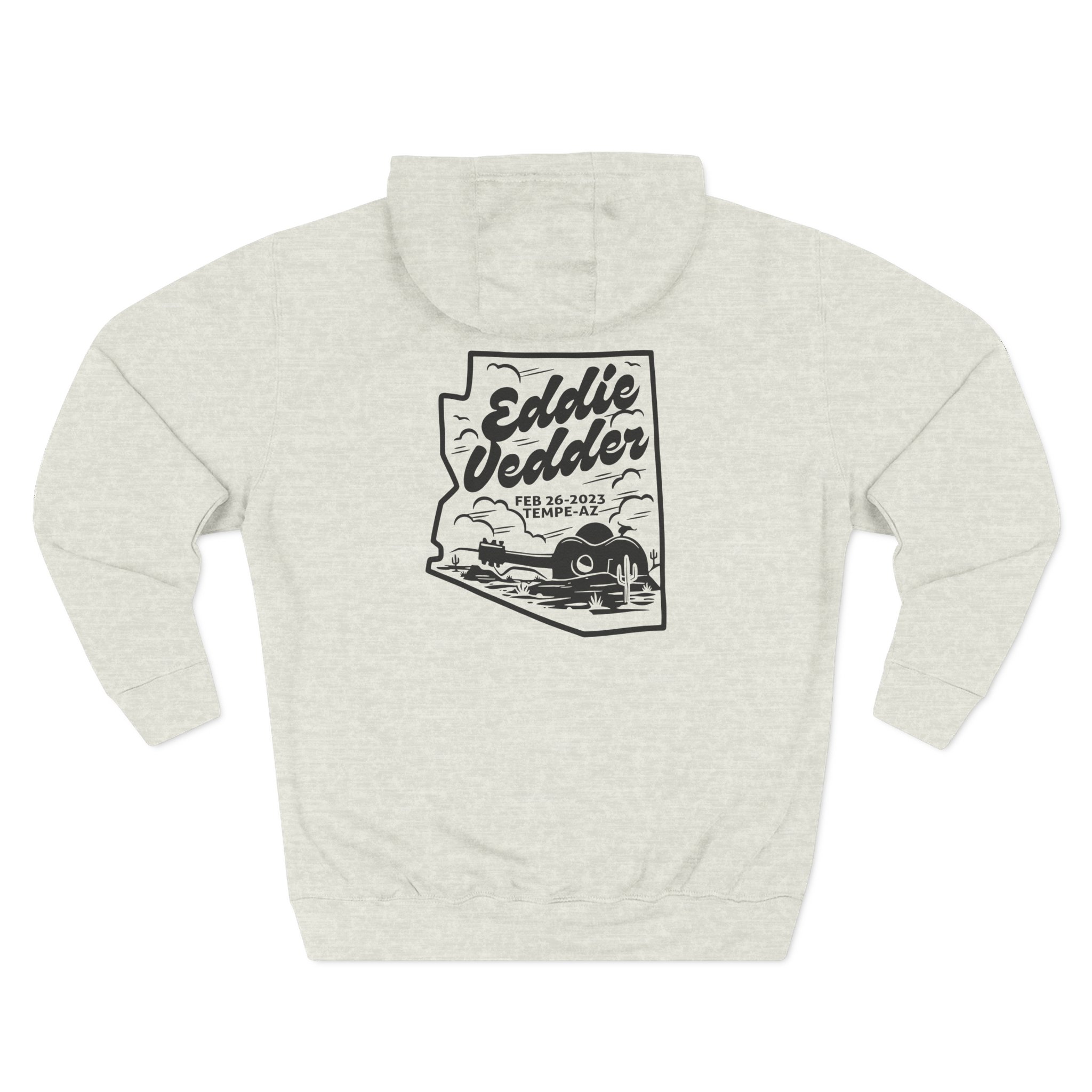 Eddie Vedder AZ Map Three-Panel Fleece Hoodie