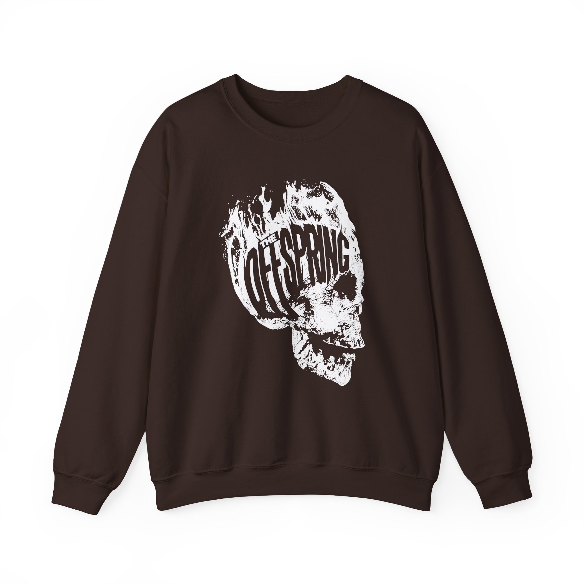 The Offspring Flaming Skull Unisex Heavy Blendâ„¢ Crewneck Sweatshirt