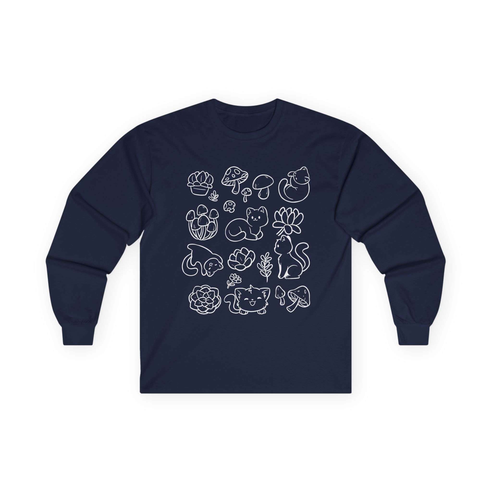Shubble Plants And Cats Unisex Ultra Cotton Long Sleeve Tee