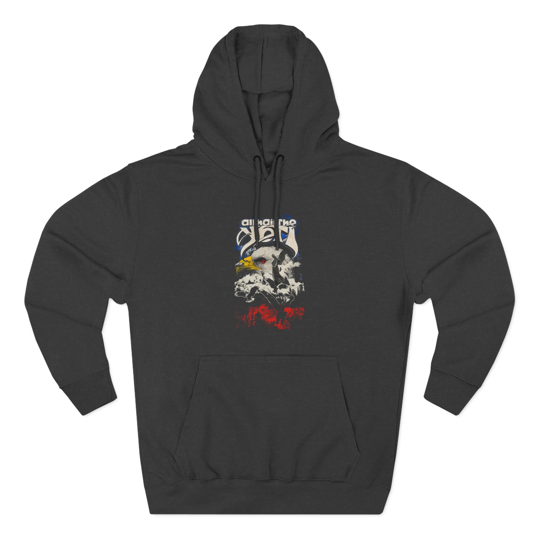 All Hail the Yeti Eagle Three-Panel Fleece Hoodie