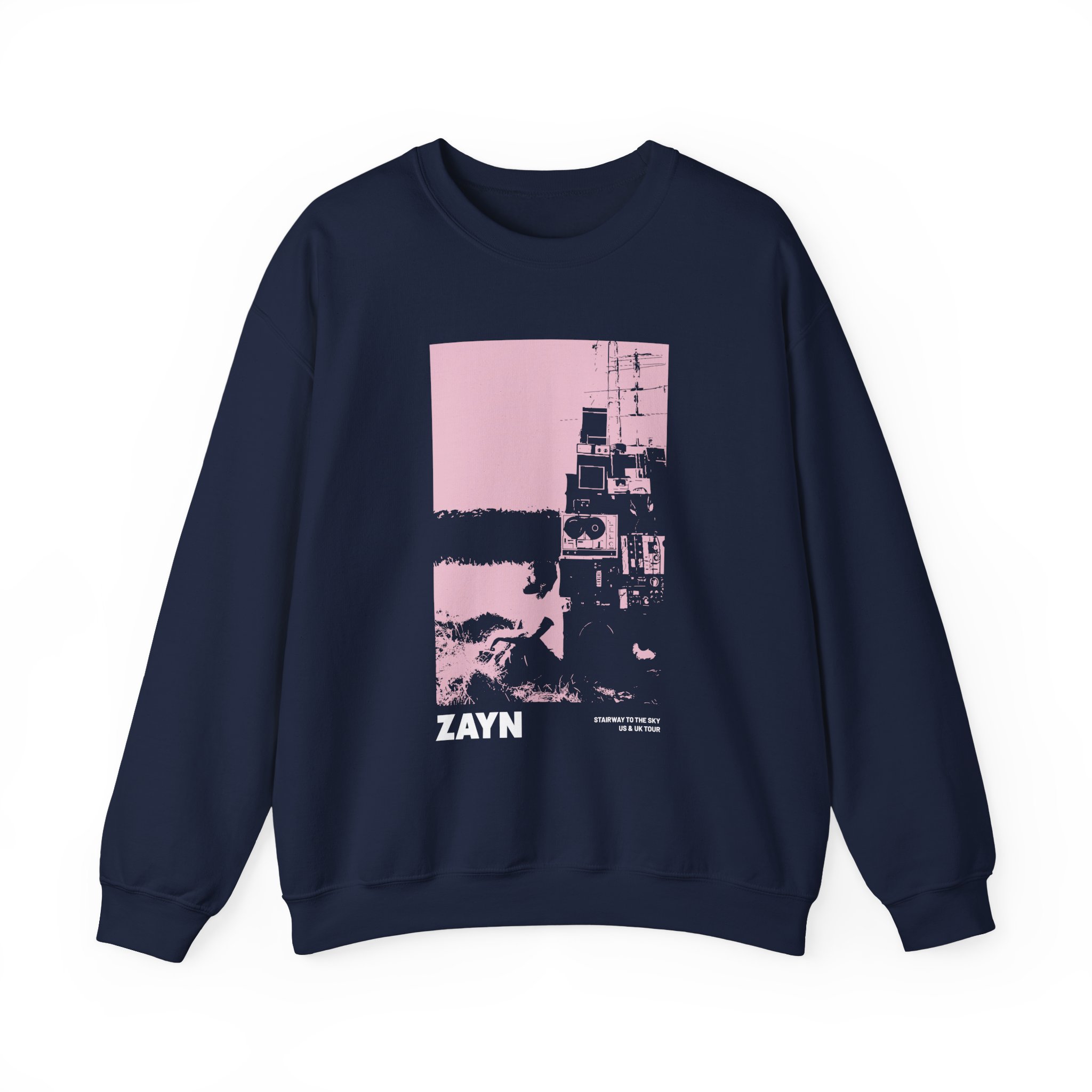 Zayn Malik Antenna Itin Faded Unisex Heavy Blendâ„¢ Crewneck Sweatshirt