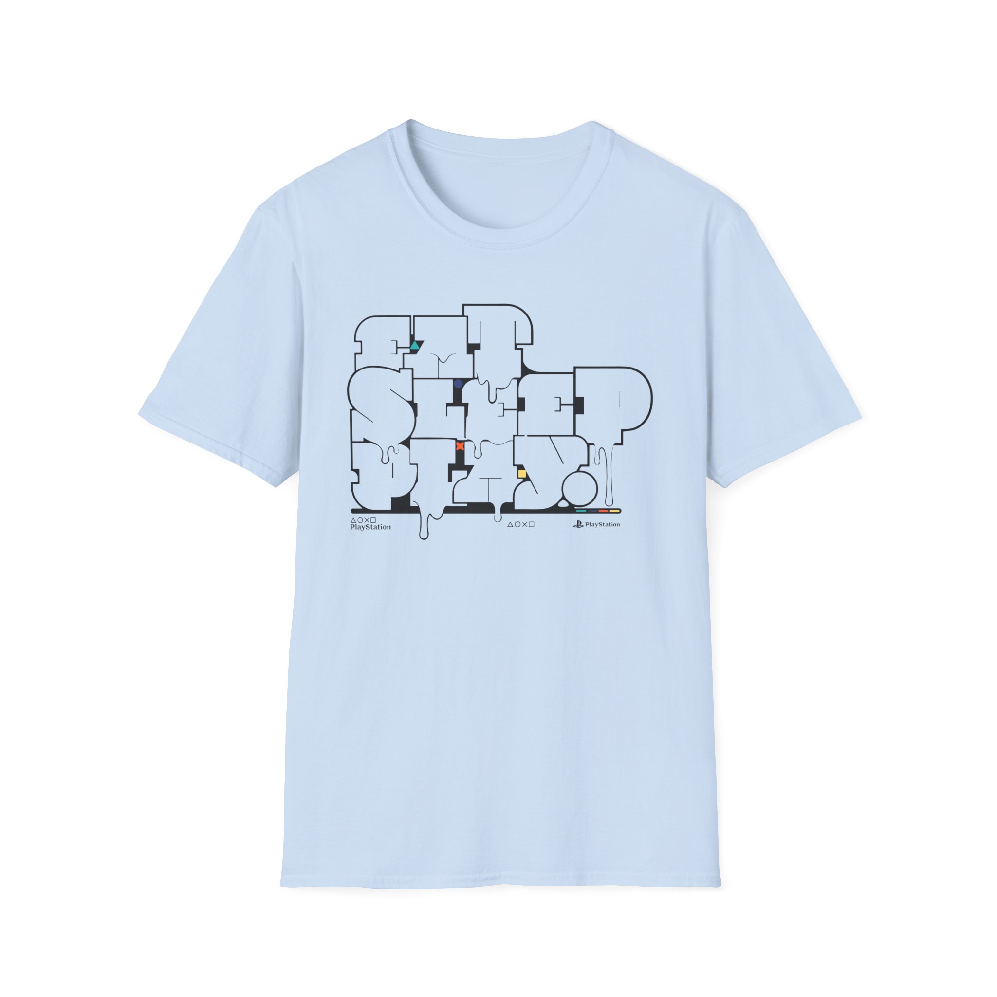 PlayStation Eat Sleep Play Unisex Softstyle T-Shirt