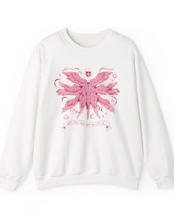 Flamingo Flim Flam Angel Unisex Heavy Blend™ Crewneck Sweatshirt