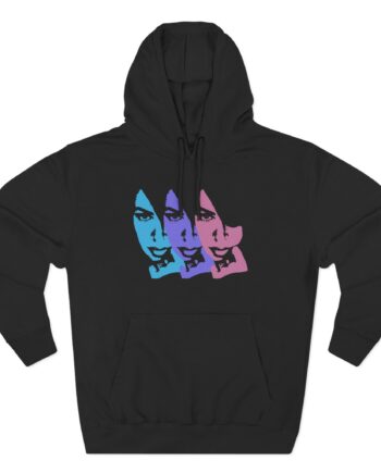 Aaliyah Three-Panel Fleece Hoodie