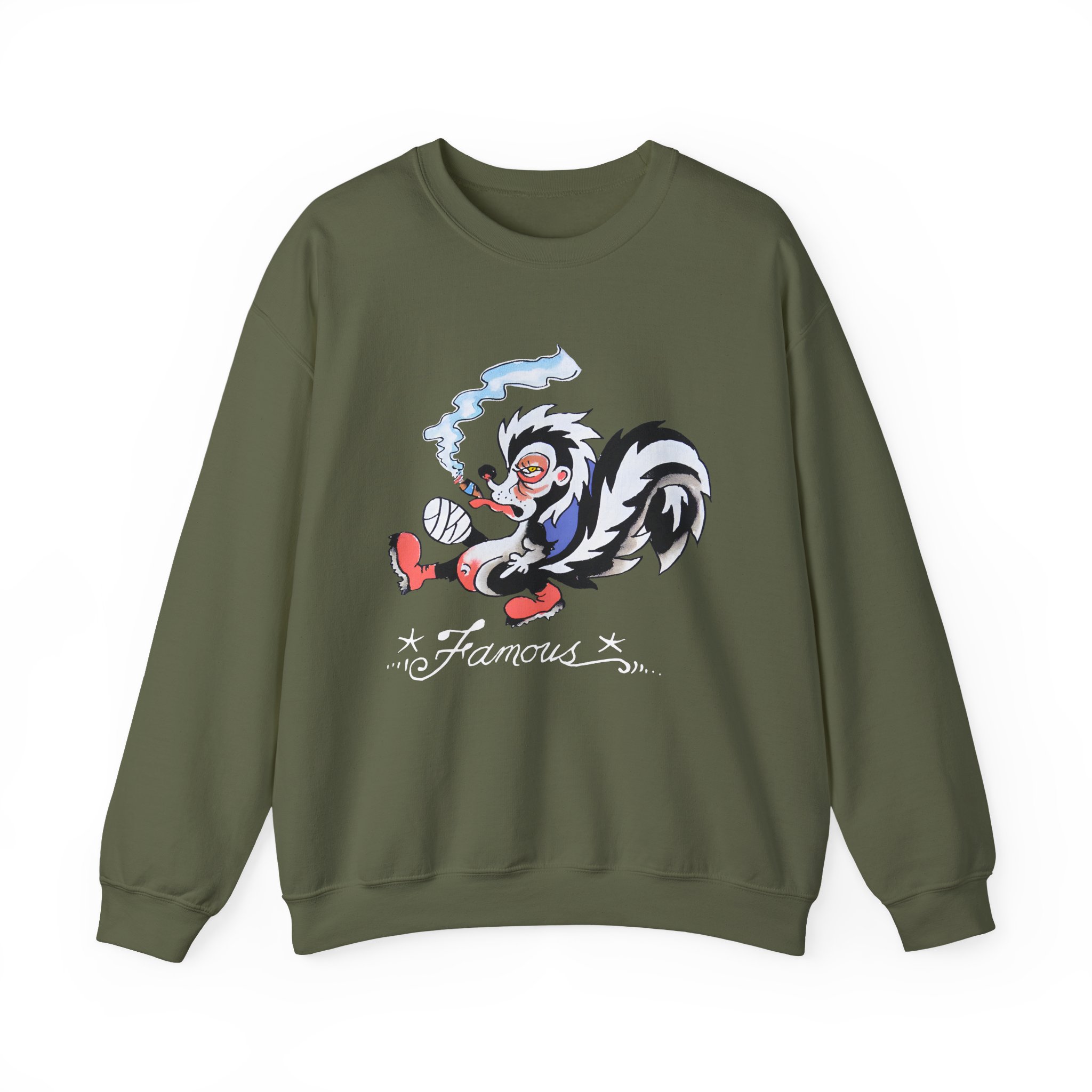 Kim Petras Famous Skunk Boxy Unisex Heavy Blendâ„¢ Crewneck Sweatshirt