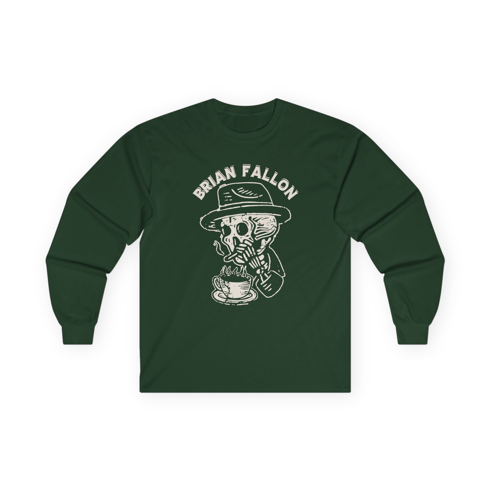 Brian Fallon Smoking Skeleton Unisex Ultra Cotton Long Sleeve Tee
