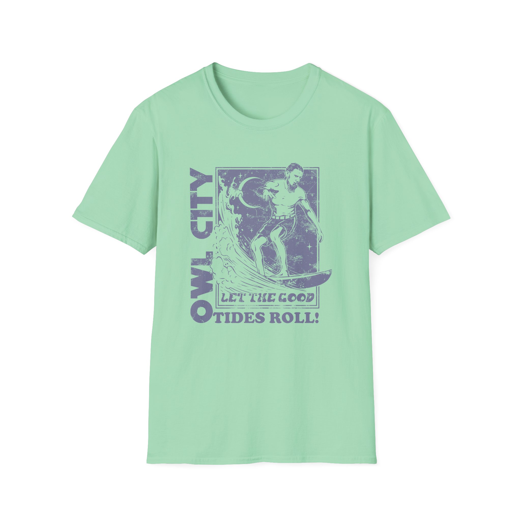 Owl City Let the Good Tides Roll Ringer Unisex Softstyle T-Shirt