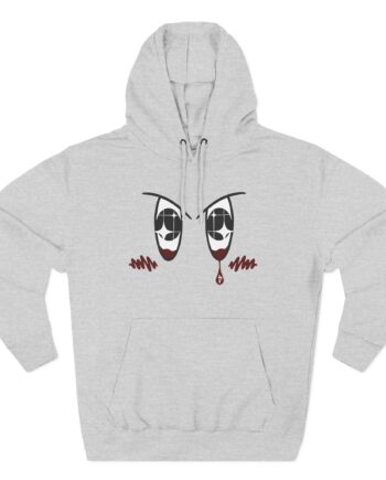D4vd Anime Three-Panel Fleece Hoodie