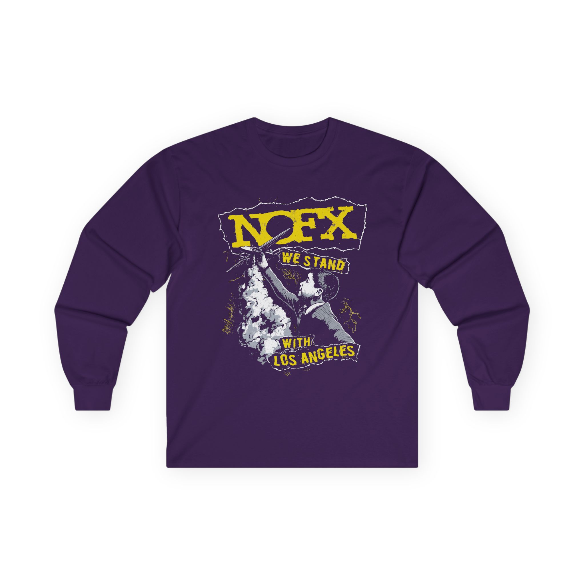 Nofx Fire Relief Unisex Ultra Cotton Long Sleeve Tee