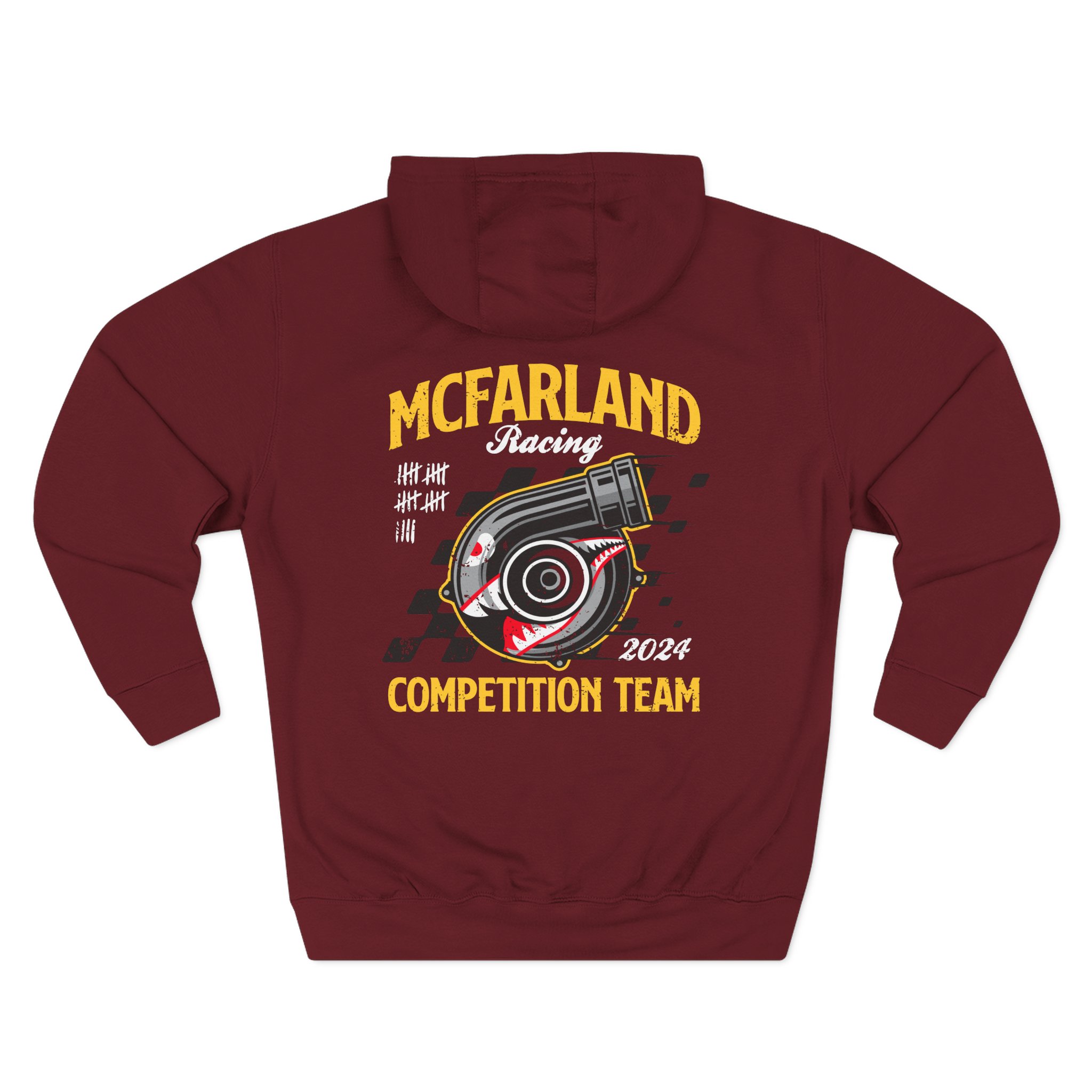 Cleetus Mcfarland Cleetus Turbo Racing Three-Panel Fleece Hoodie