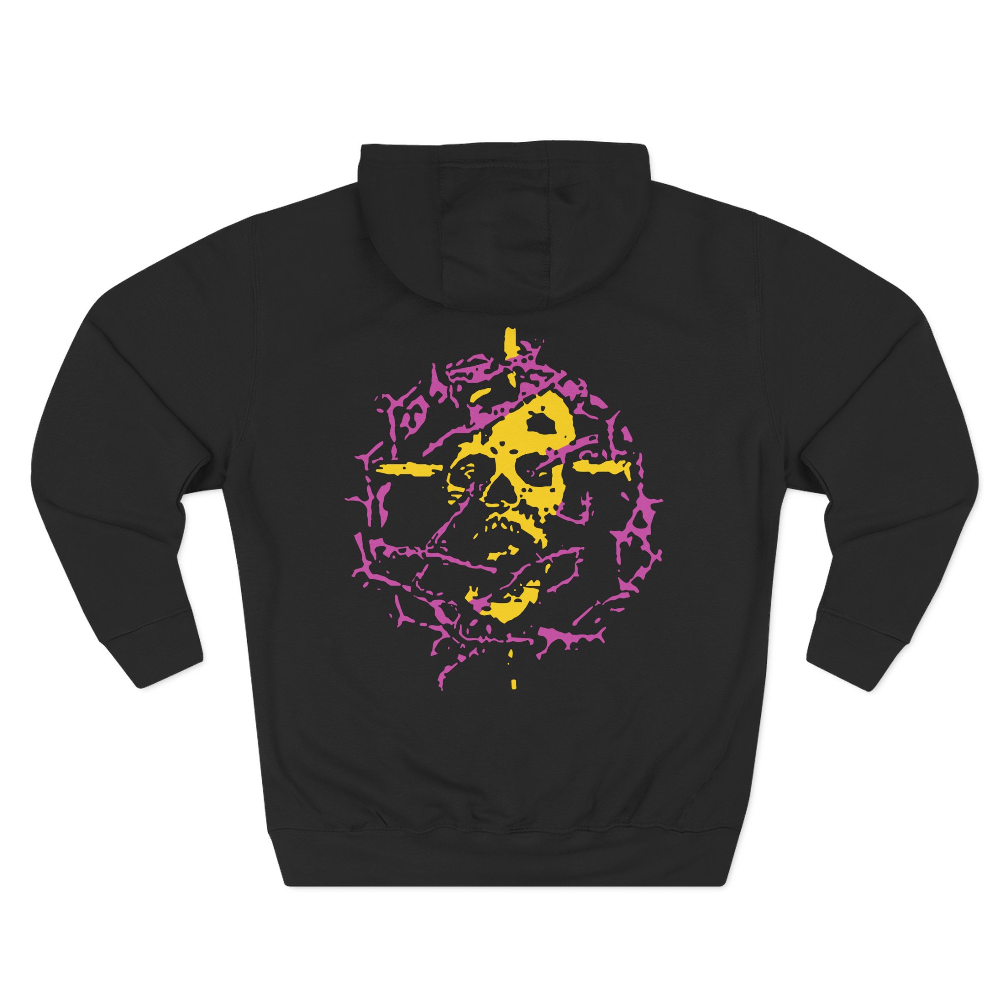 Jesus Piece Skull Thorns Three-Panel Fleece Hoodie