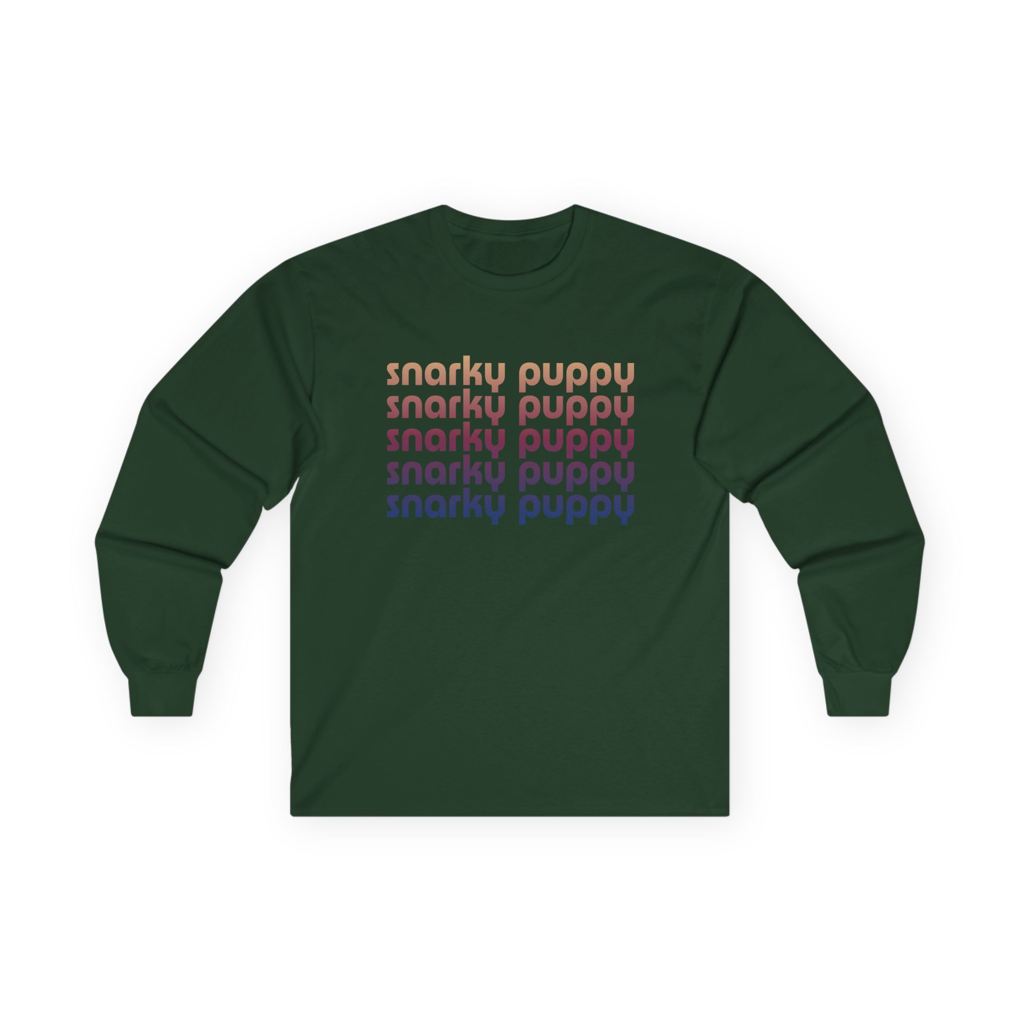 Snarky Puppy Repeating Logo Unisex Ultra Cotton Long Sleeve Tee