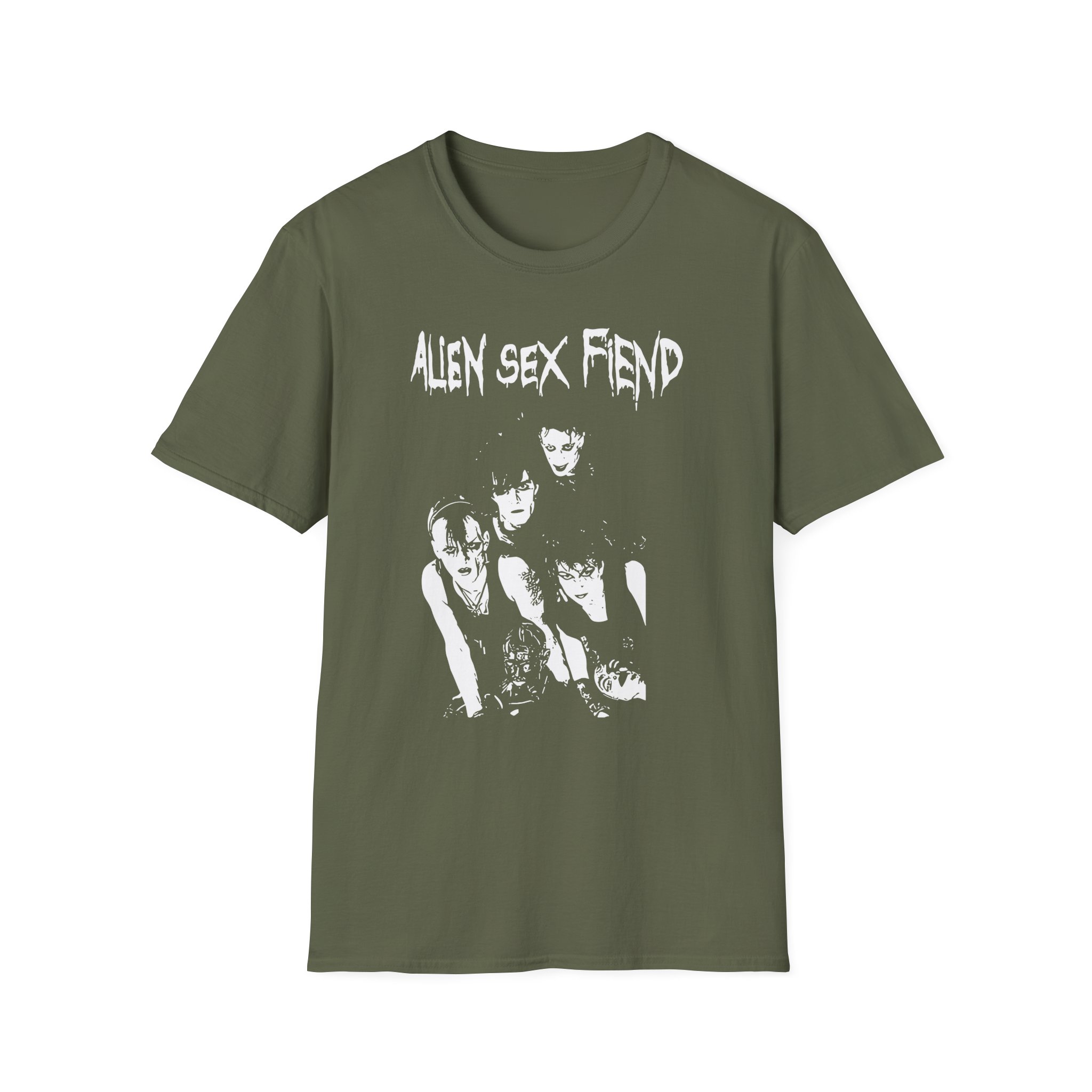 Alien Sex Fiend Band Photo Unisex Softstyle T-Shirt