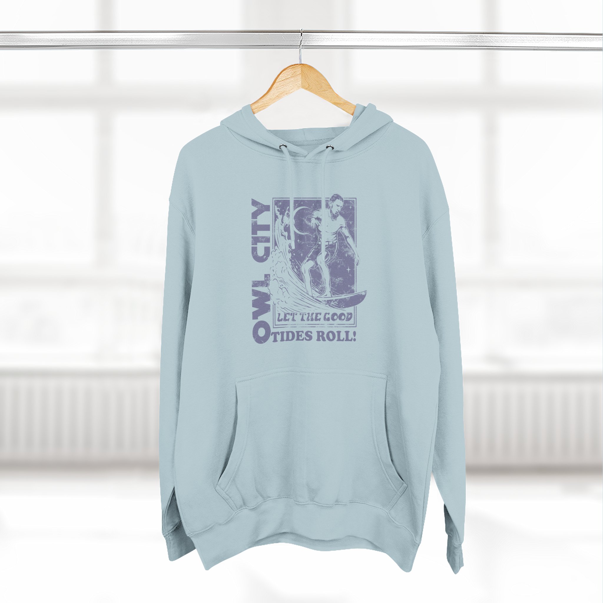 Owl City Let the Good Tides Roll Ringer Three-Panel Fleece Hoodie