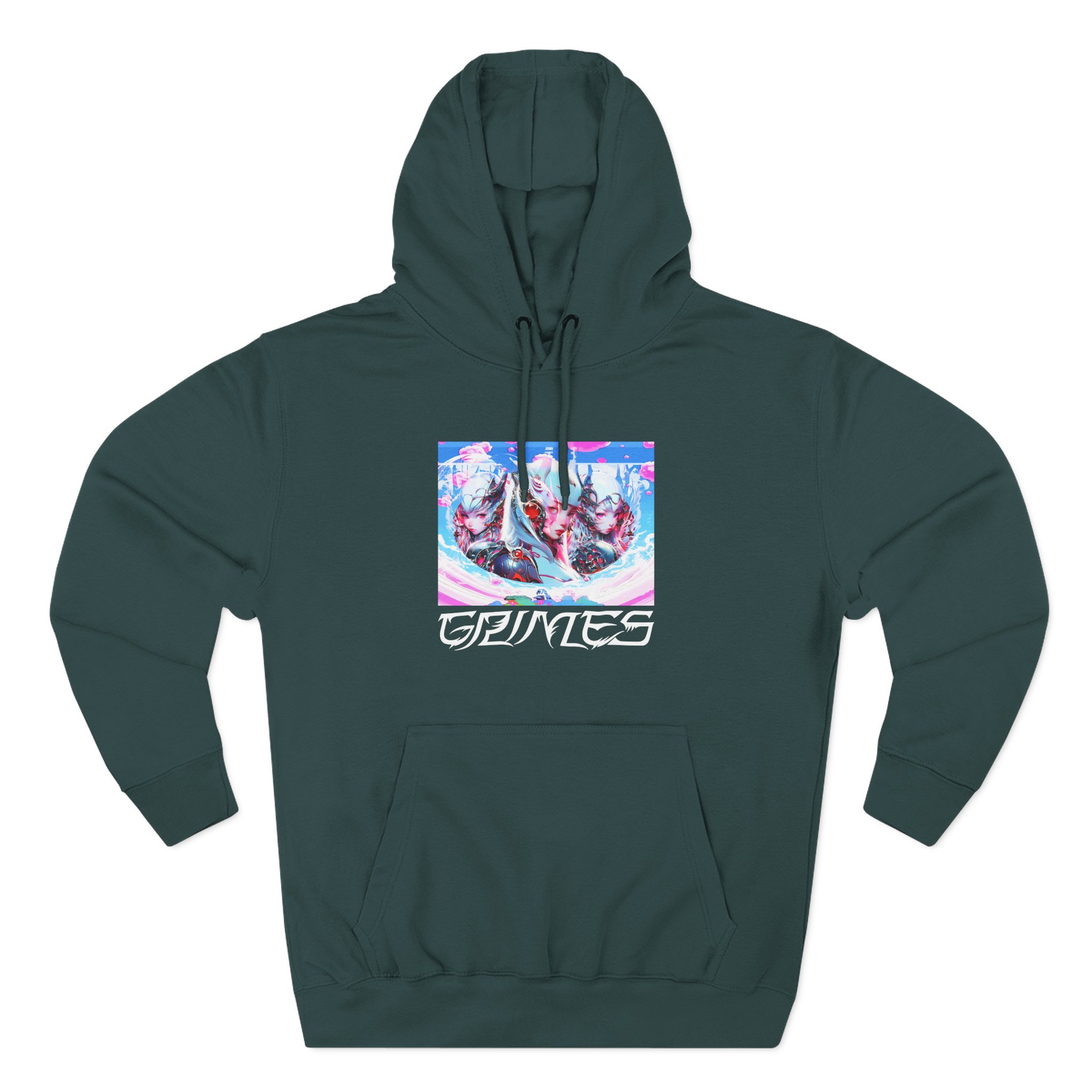 Grimes Three-panel Fleece Hoodie