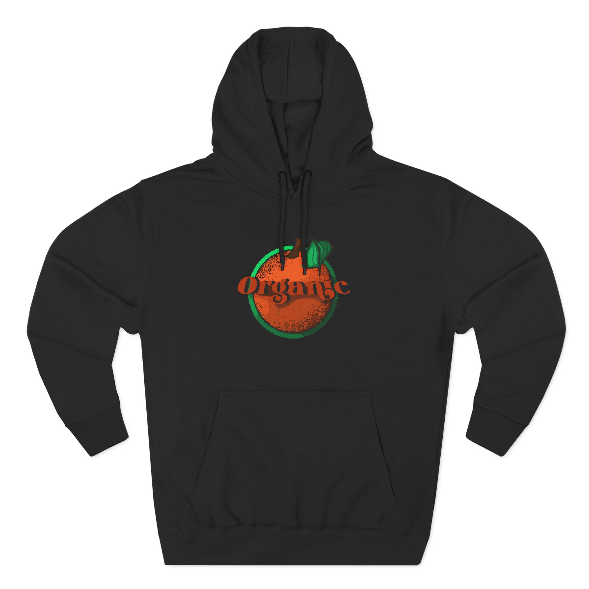 Larry June Organic Logo Three-Panel Fleece Hoodie