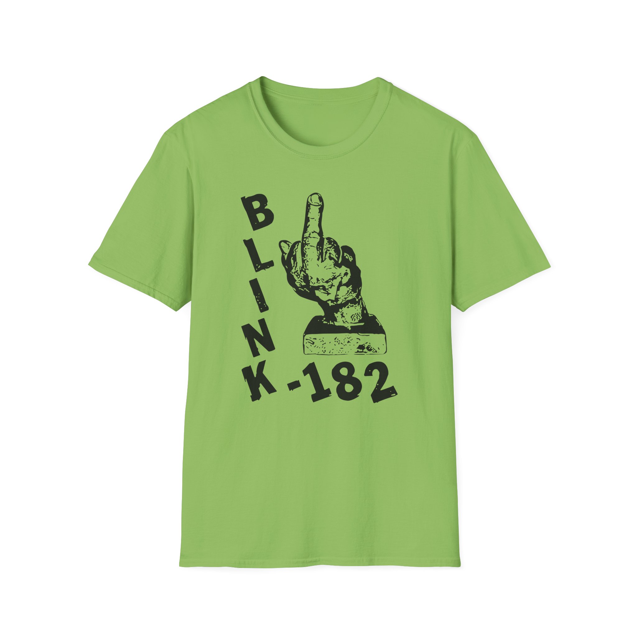 Blink 182 Pink Middle Finger Unisex Softstyle T-Shirt