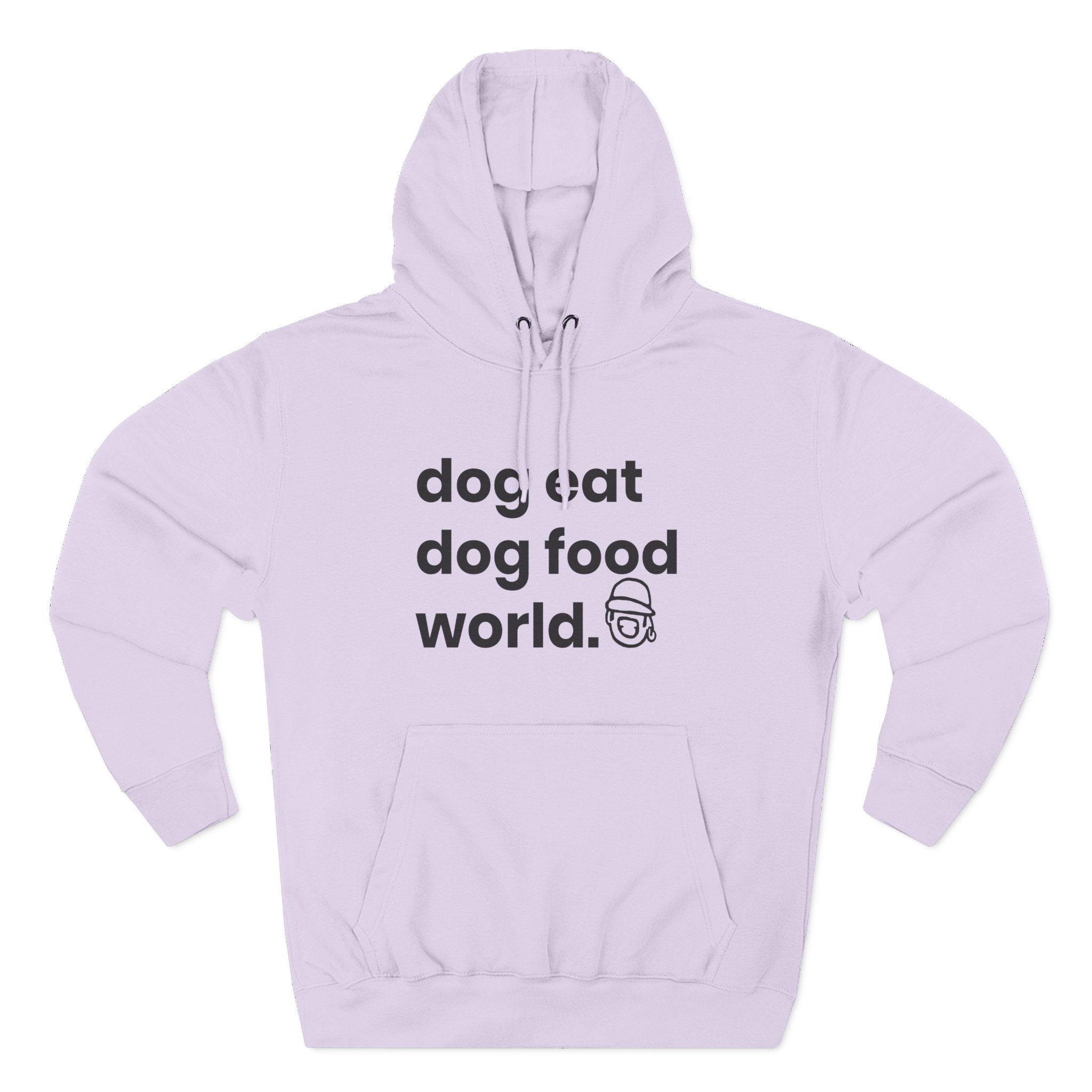 Niko B Dog Eat Dog Food World Three-panel Fleece Hoodie