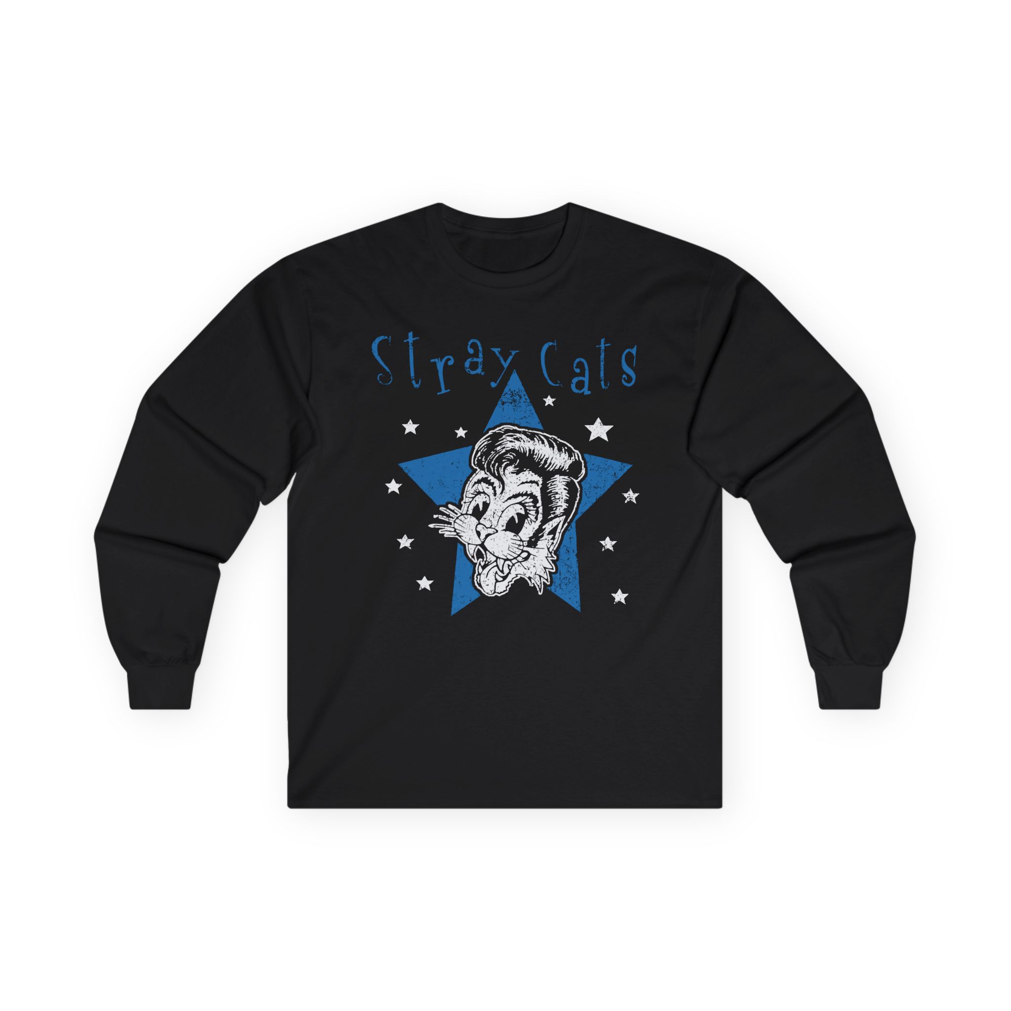 Stray Cats Star Cat Unisex Ultra Cotton Long Sleeve Tee