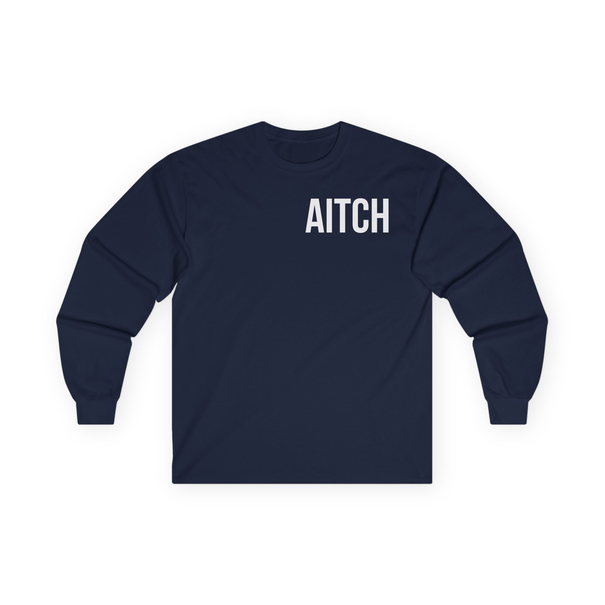 Aitch Pocket Logo Unisex Ultra Cotton Long Sleeve Tee