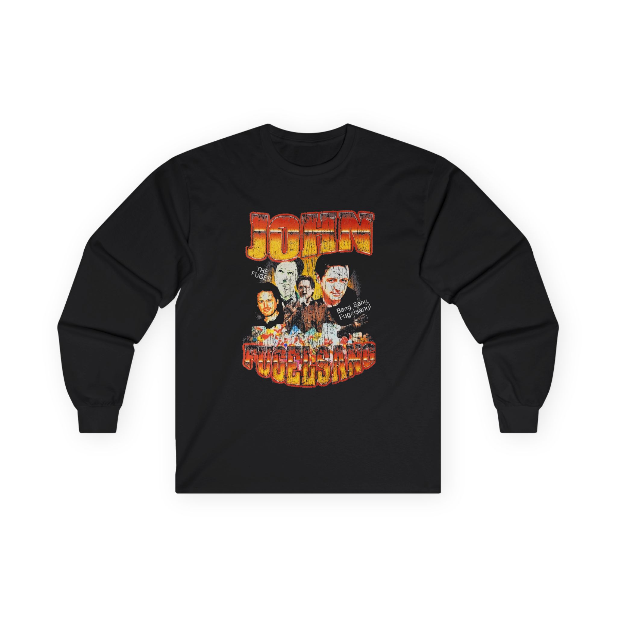 Fugees John Fugelsang From Sirius Xm the Bonfire Distressed Unisex Ultra Cotton Long Sleeve Tee