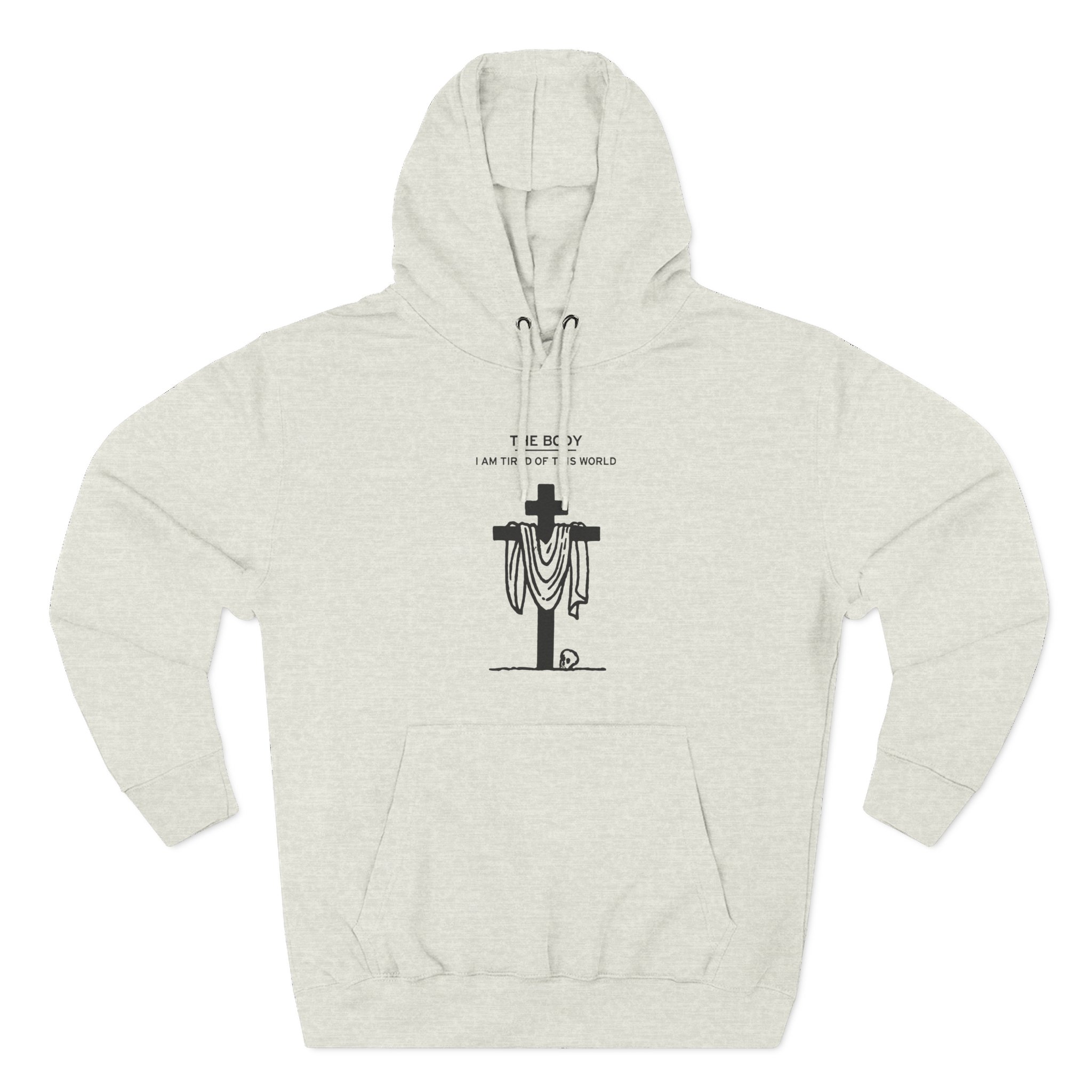 The Body Cloth Cross Three-Panel Fleece Hoodie