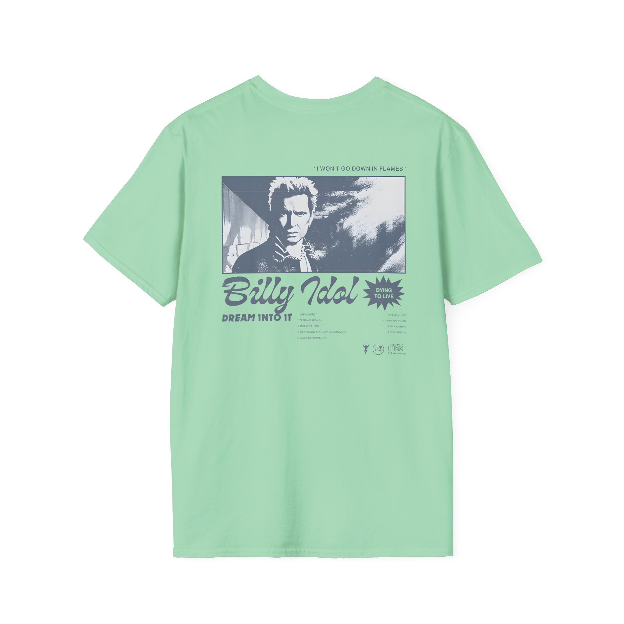 Billy Idol Billy Script Unisex Softstyle T-Shirt