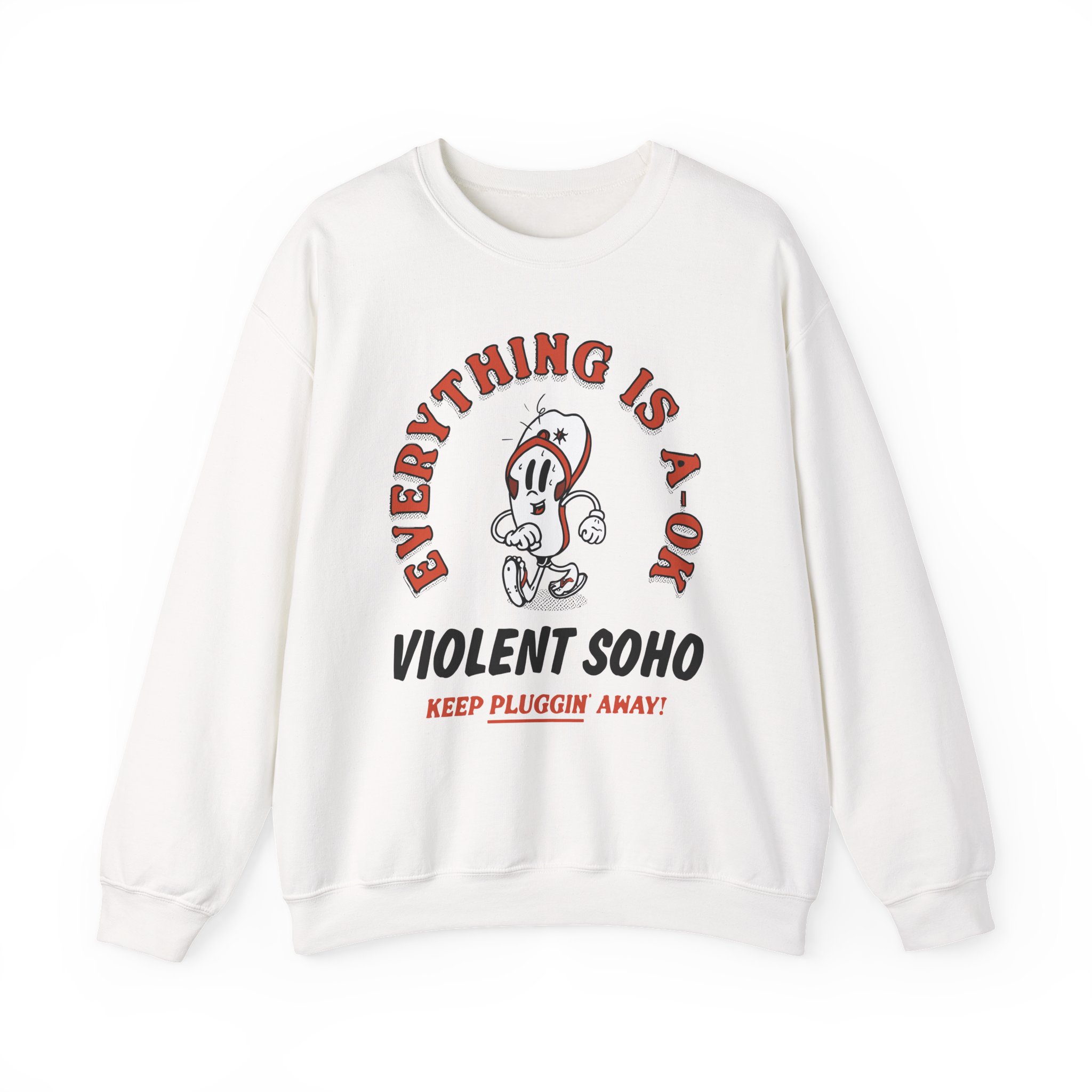 Violent Soho Keep on Pluggin Unisex Heavy Blendâ„¢ Crewneck Sweatshirt